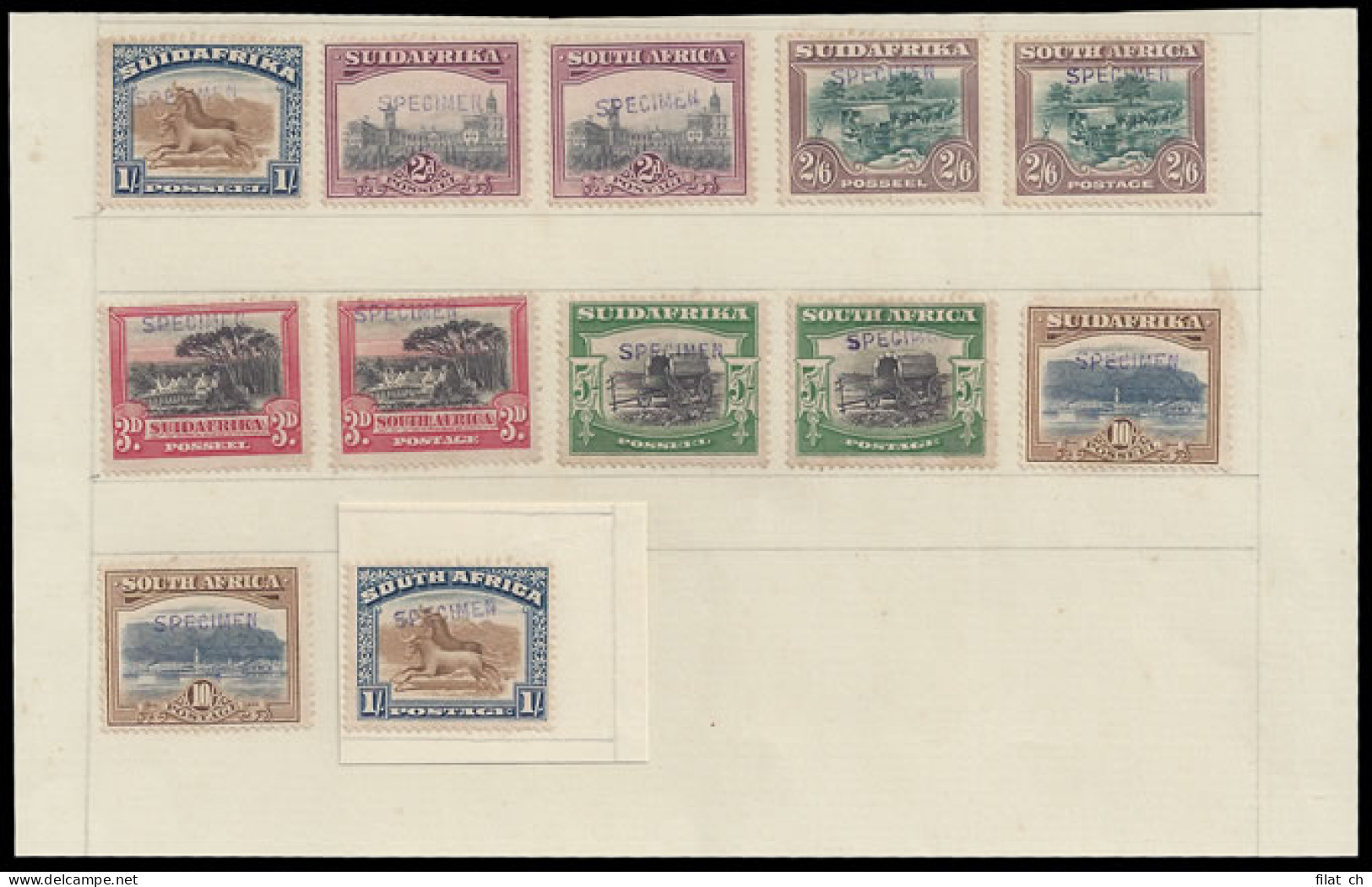 South Africa 1927 Londons: Portuguese Goa UPU Specimens - Ohne Zuordnung