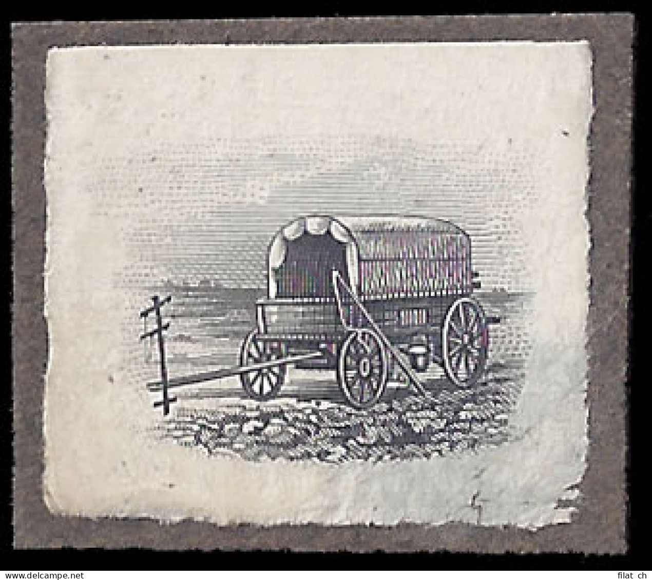 South Africa 1927 London 5/- Ox Wagon Vignette Master Die - Non Classés