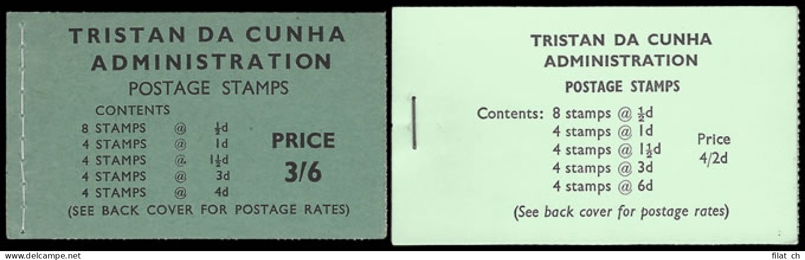Tristan Da Cunha Booklet 1960-70 VF Complete Pair (1970 Reprint) - Tristan Da Cunha