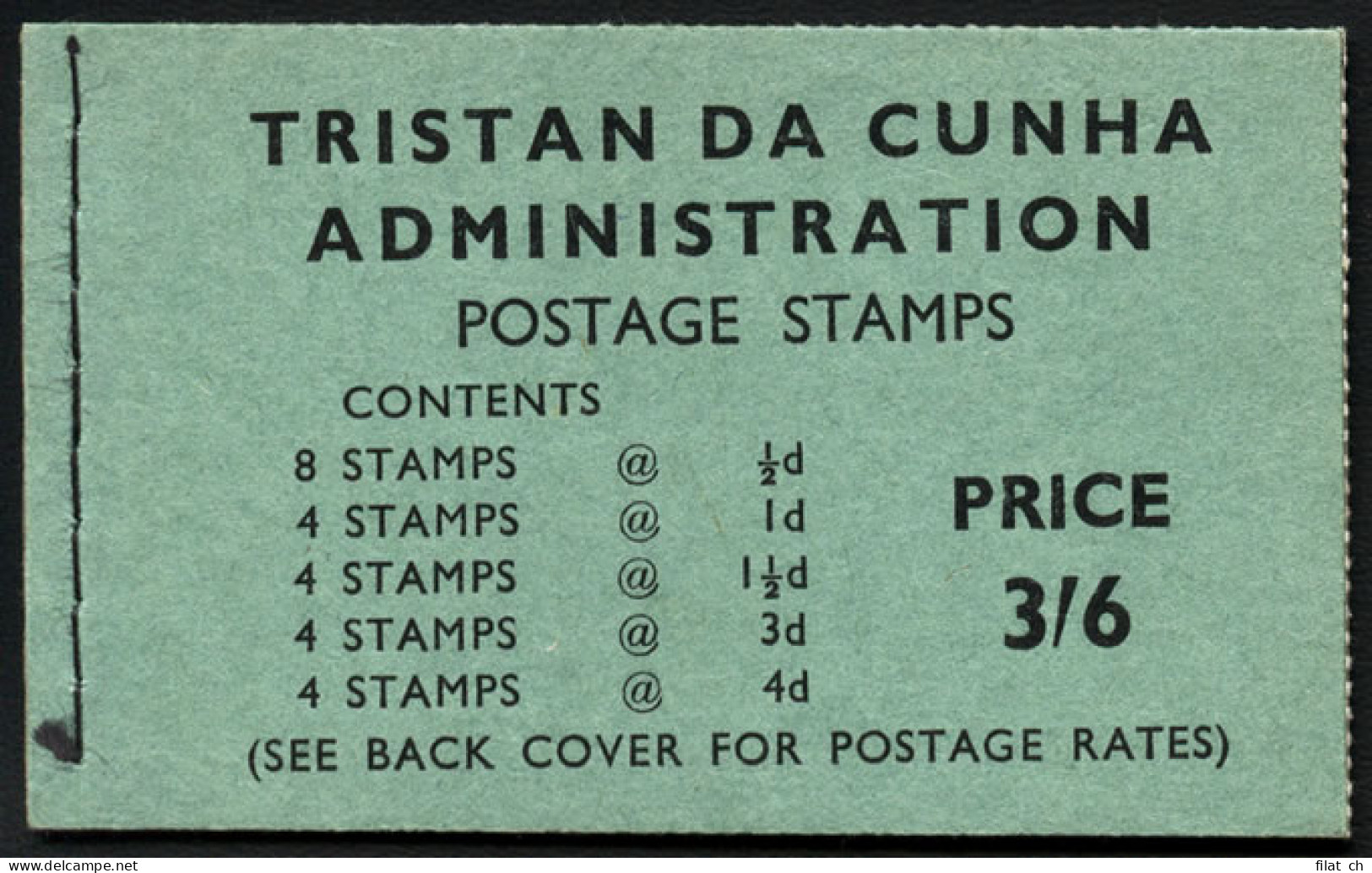 Tristan Da Cunha Booklet 1960 3/6 Green - Tristan Da Cunha