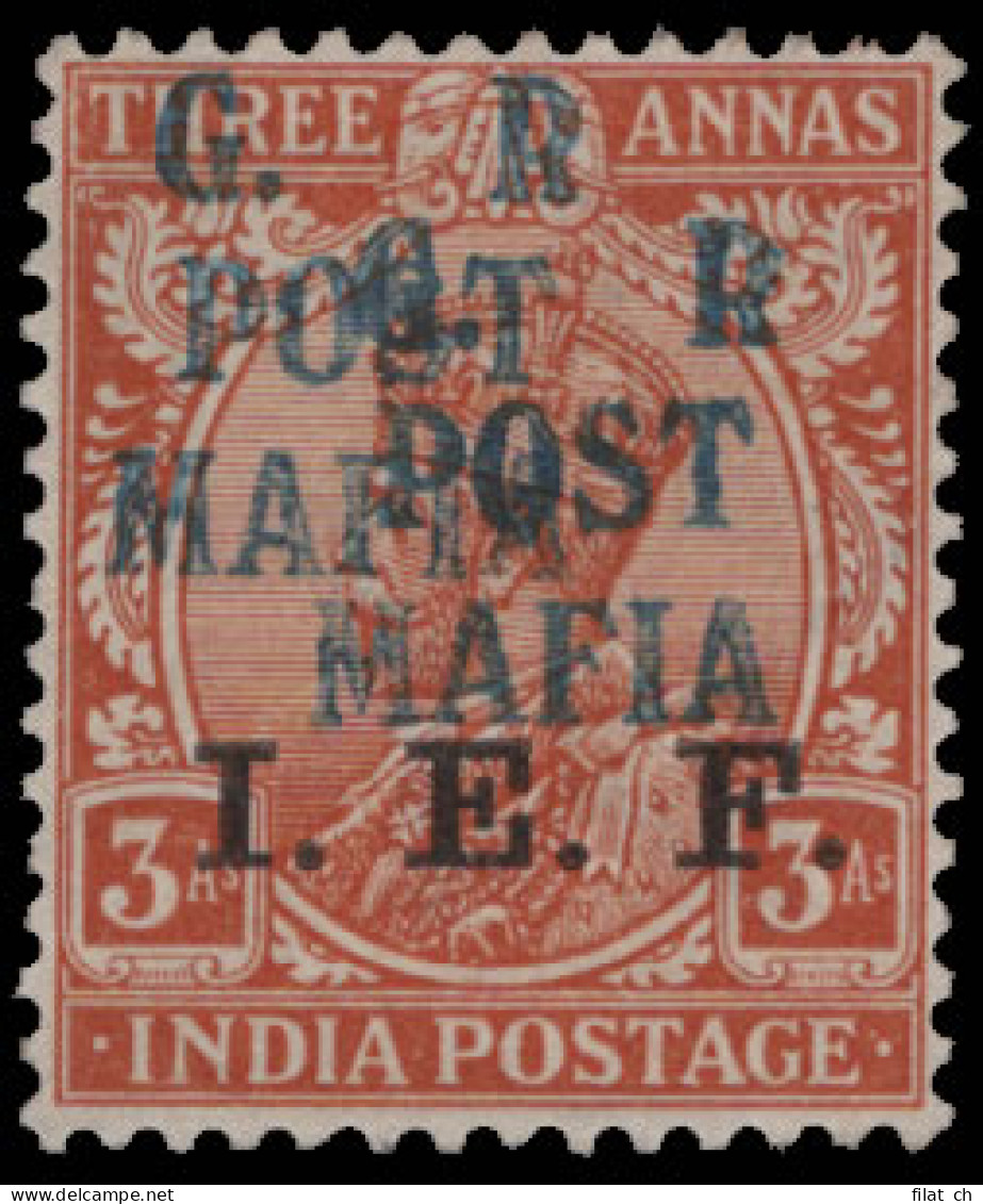 Tanganyika Mafia Island 1915 3a Handstamp Double, Rarity - Tanganyika (...-1932)