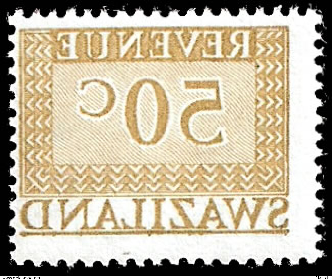 Swaziland Revenues 1970 50c Complete Offset VF/M  - Swasiland (...-1967)