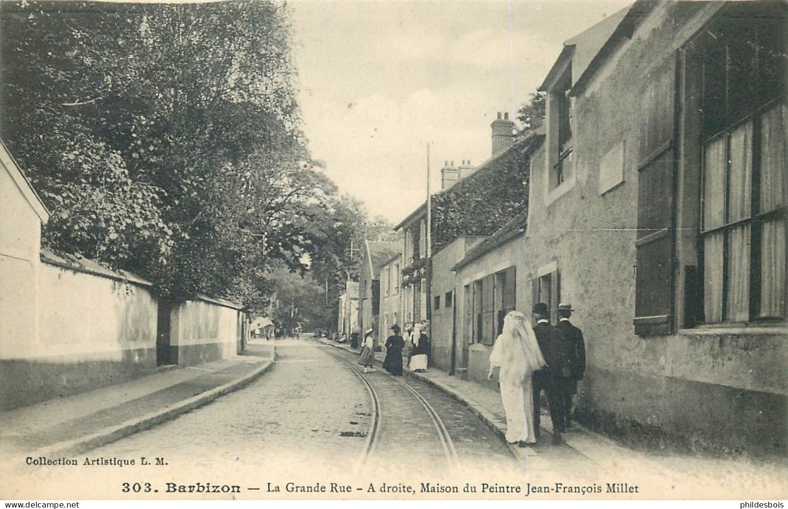 SEINE ET MARNE   BARBIZON La Grande Rue A Droite Etc ... - Barbizon