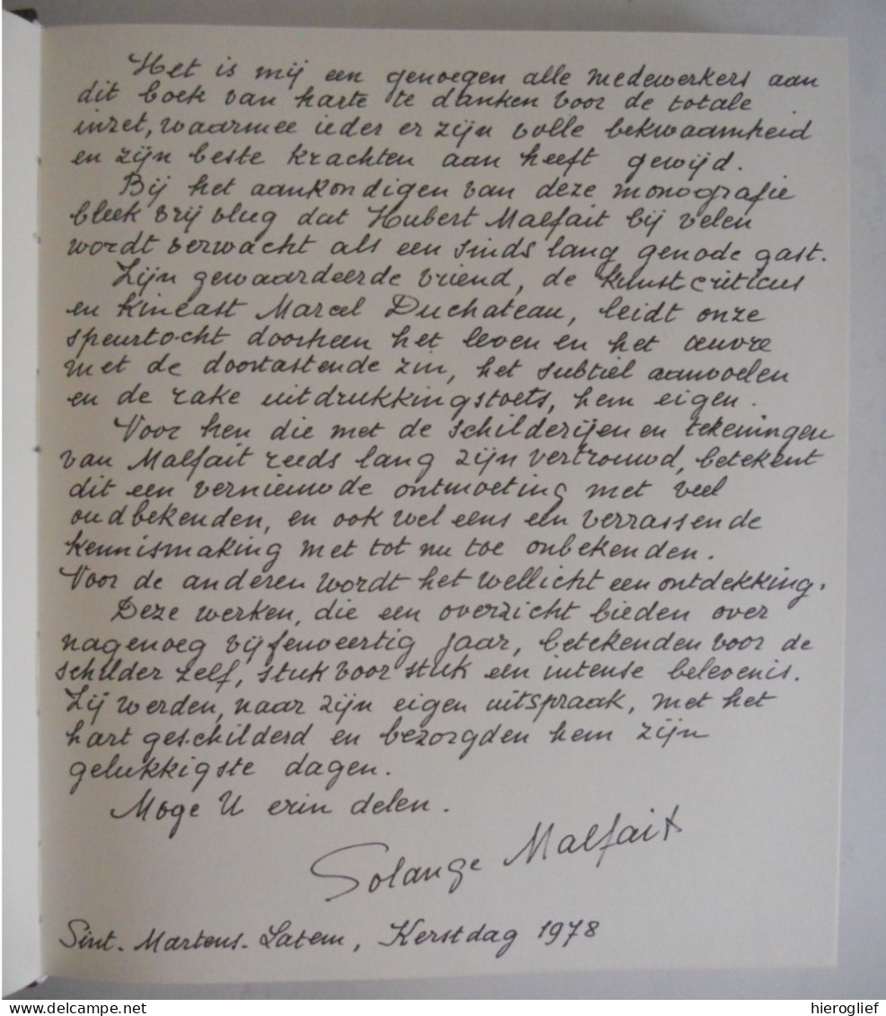 HUBERT MALFAIT Door Marcel Duchateau ° Astene 1898 + Sint-Martens-Latem 1971 Kunstschilder Expressionisme Latemse School - Geschiedenis