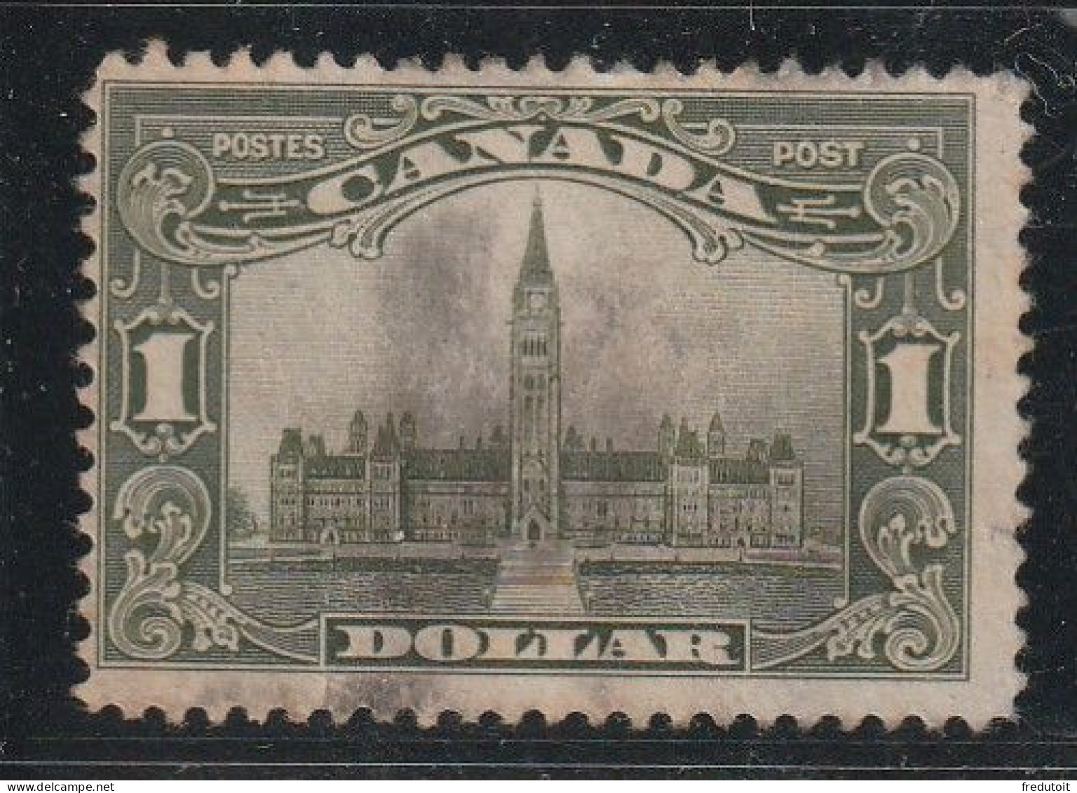 CANADA - N°139 Obl (1928-29) Parlement D'Ottawa : 1d Olive - Oblitérés