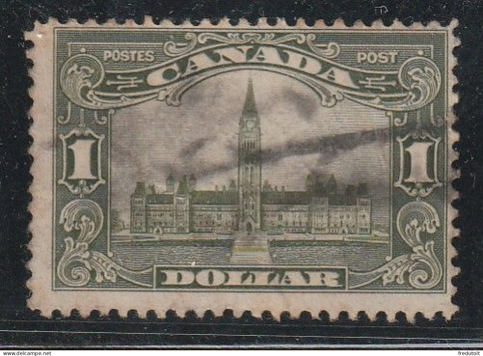 CANADA - N°139 Obl (1928-29) Parlement D'Ottawa : 1d Olive - Oblitérés