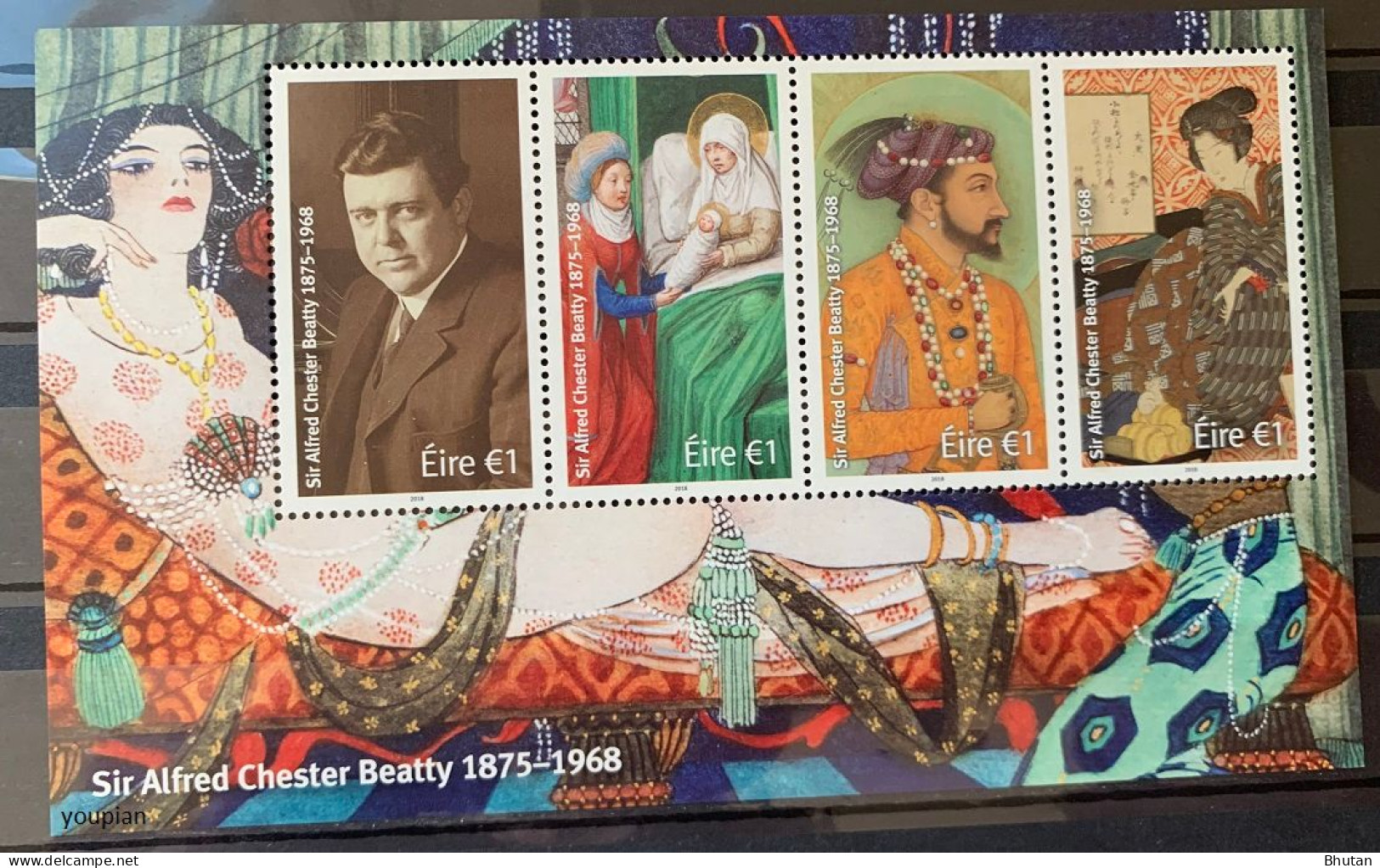 Ireland 2018, Sir Alfred Chester Beatty, MNH S/S - Ungebraucht