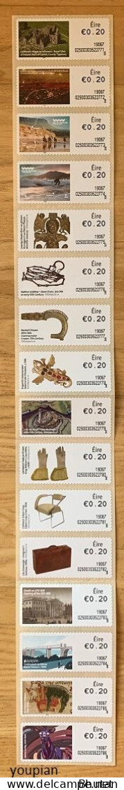 Ireland 2019-2020, Definitives - Irish Motives And Objects, MNH Stamps Set - Unused Stamps