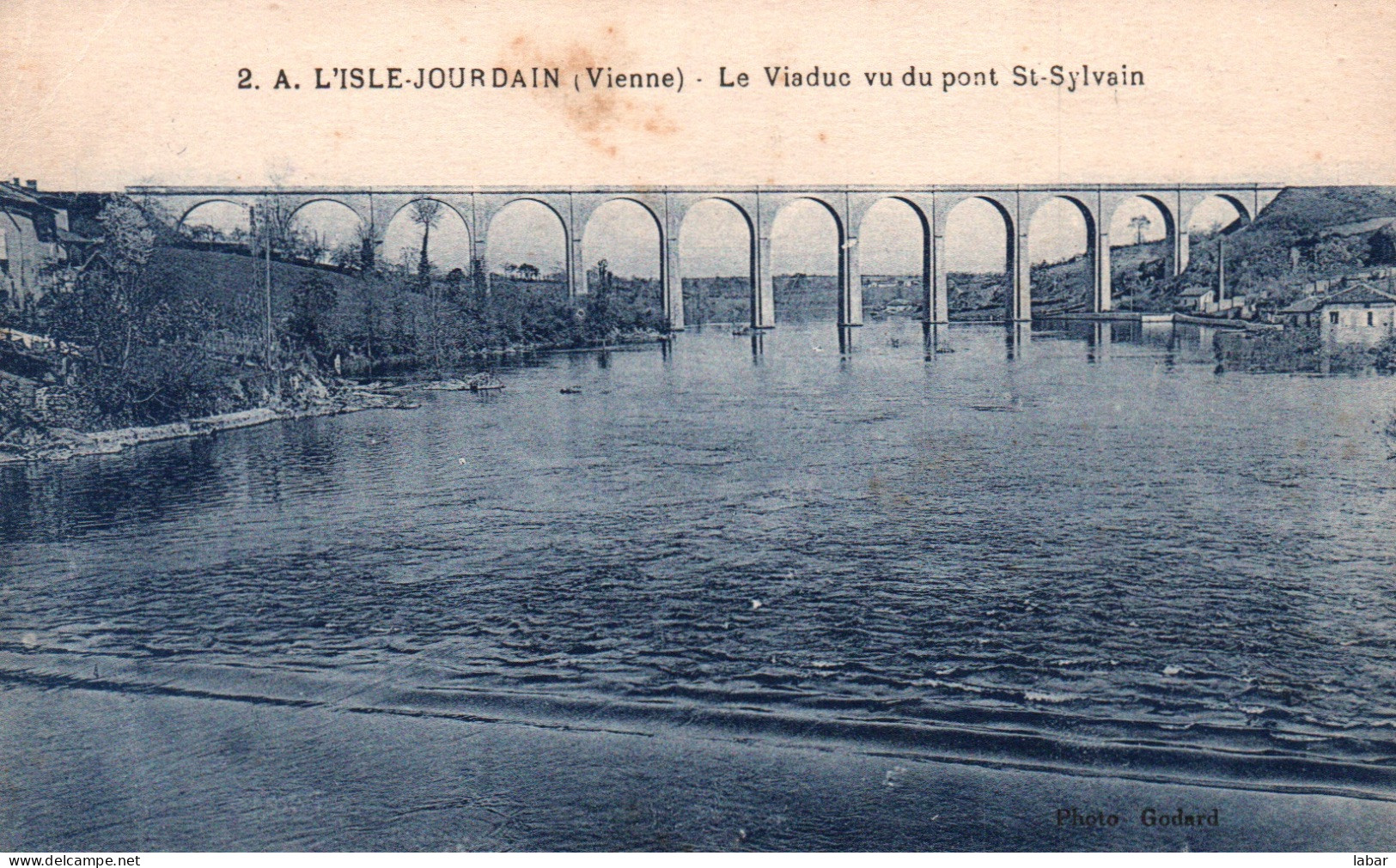 CPA L ISLE JOURDAIN 86 LE VIADUC VU DU PONT ST SYLVAIN - L'Isle Jourdain