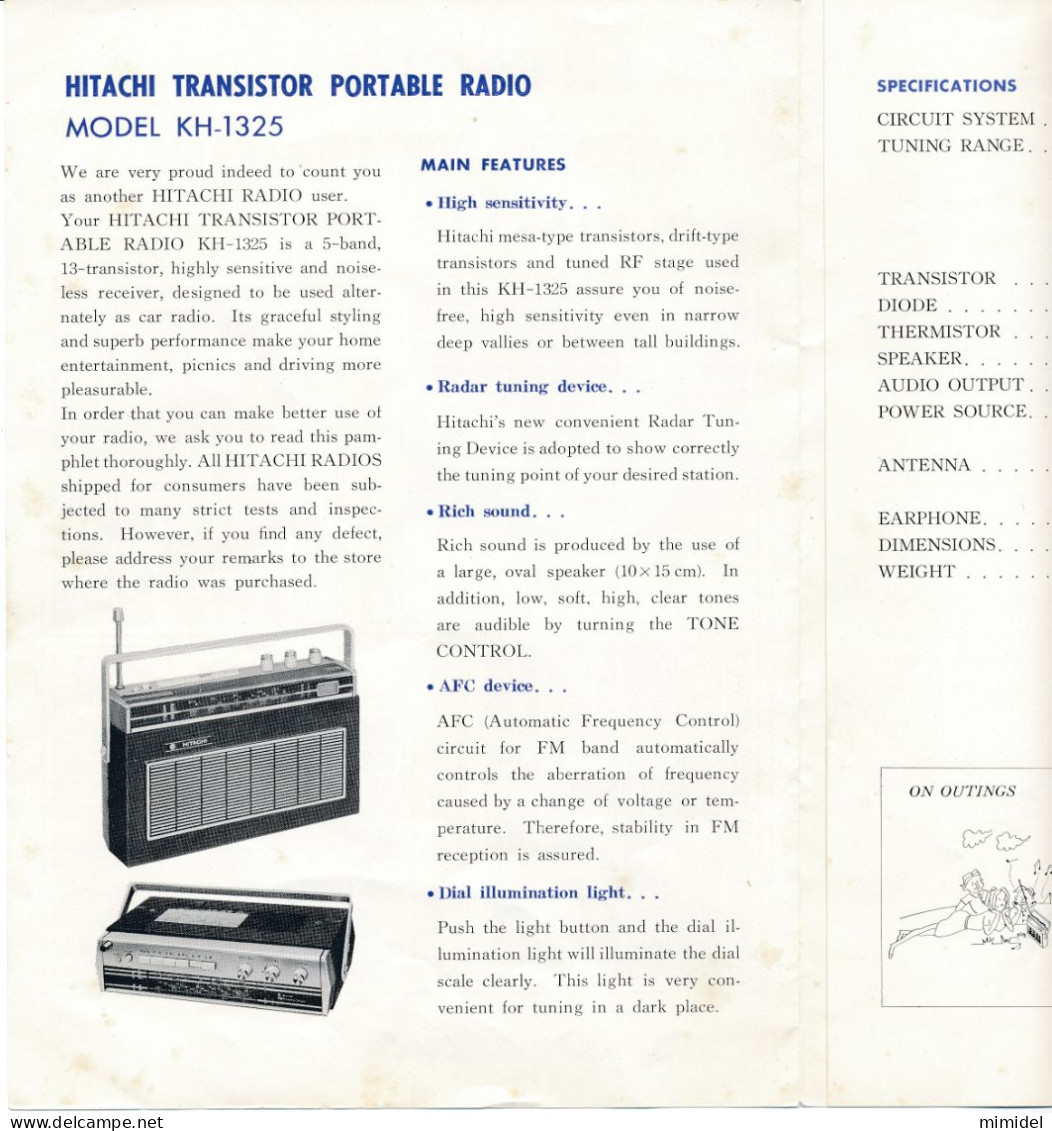 Transistor Hitachi Ltd Model KH-1325