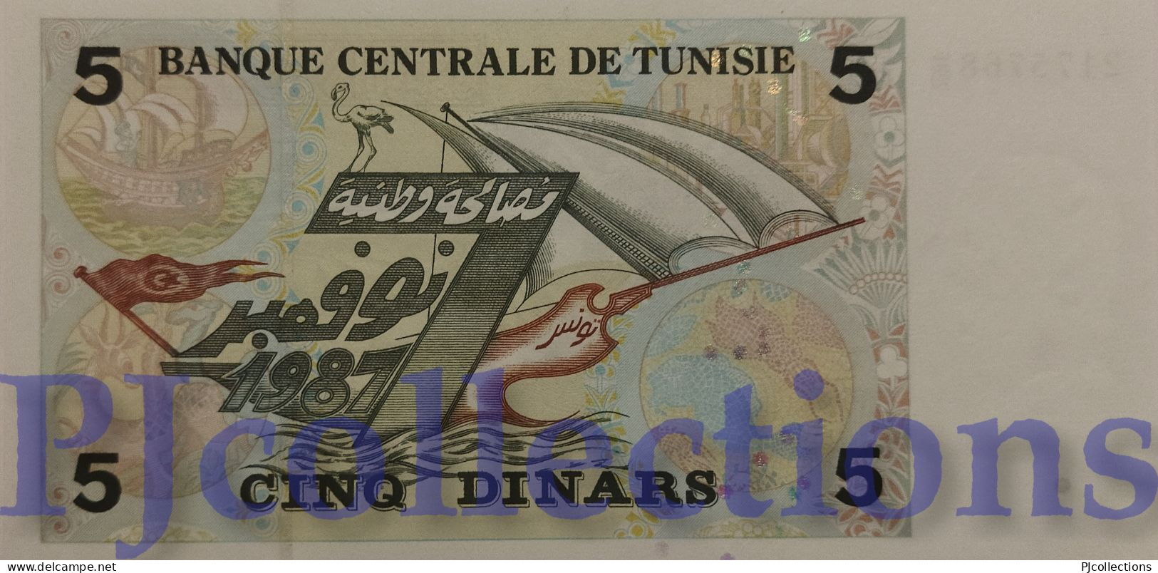 TUNISIA 5 DINARS 1993 PICK 86 UNC - Tunisia