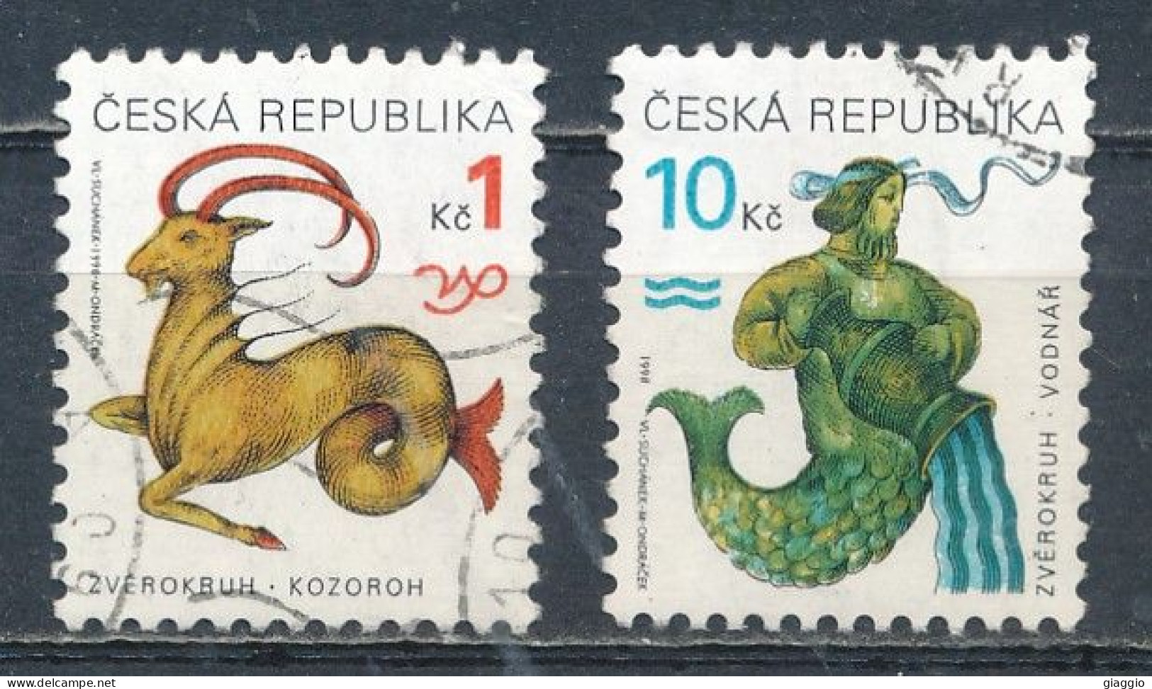 °°° CZECH REPUBLIC - Y&T N° 192/93 - 1998 °°° - Used Stamps