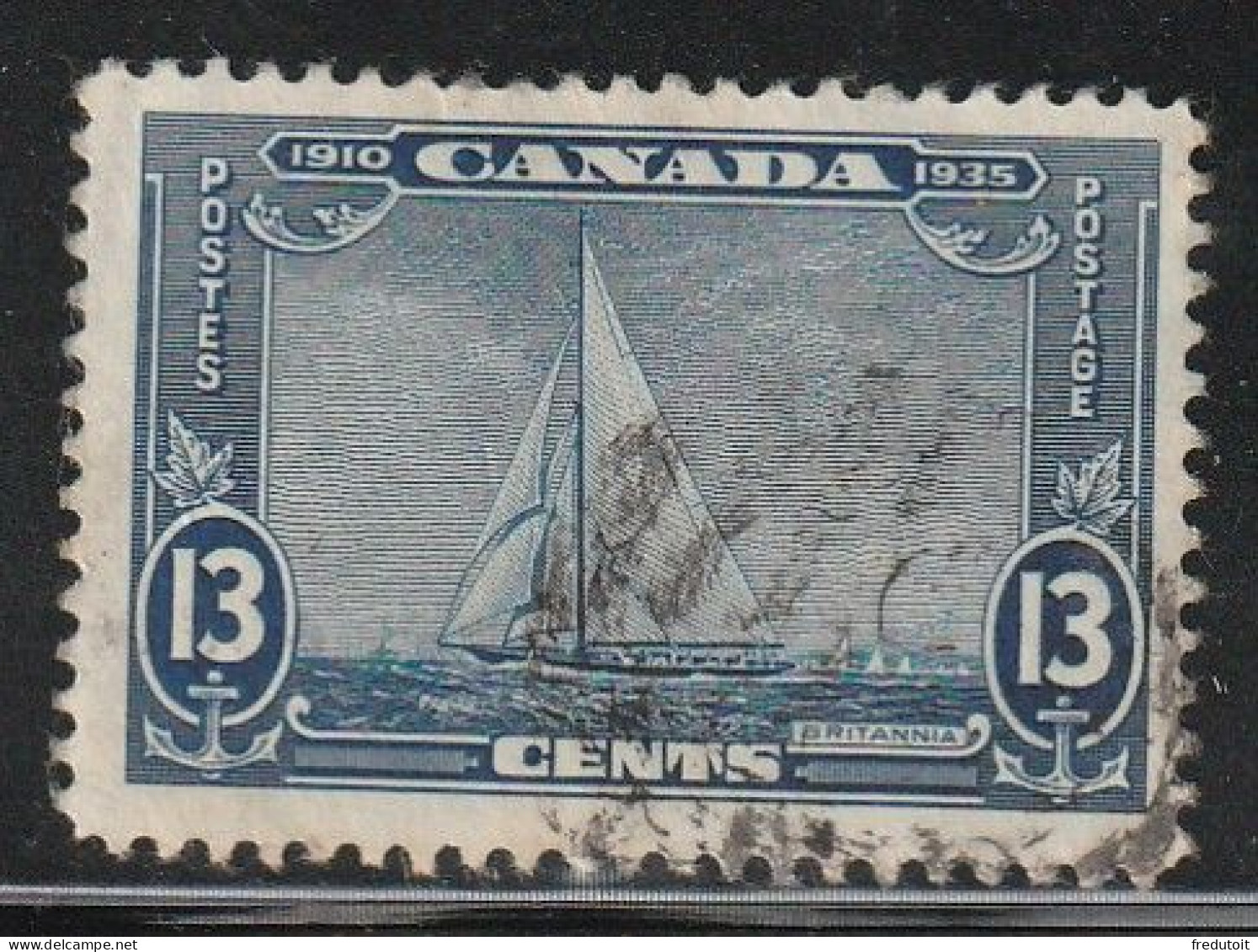 CANADA - N°171 Obl (1935) Le "Britannia" - Oblitérés