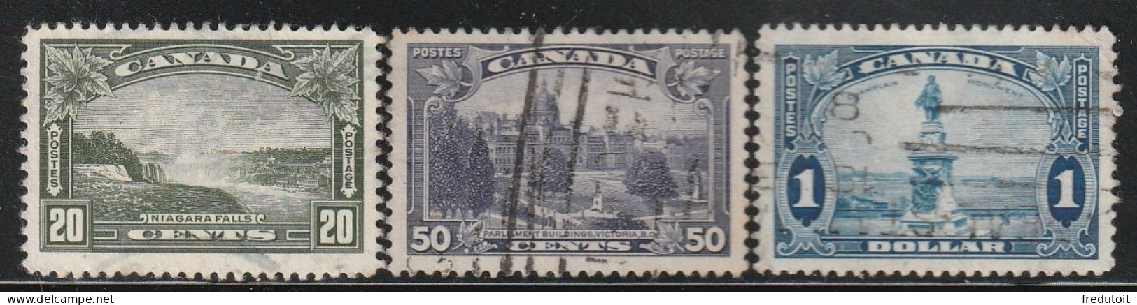 CANADA - N°187/9 Obl (1935) Vues - Oblitérés