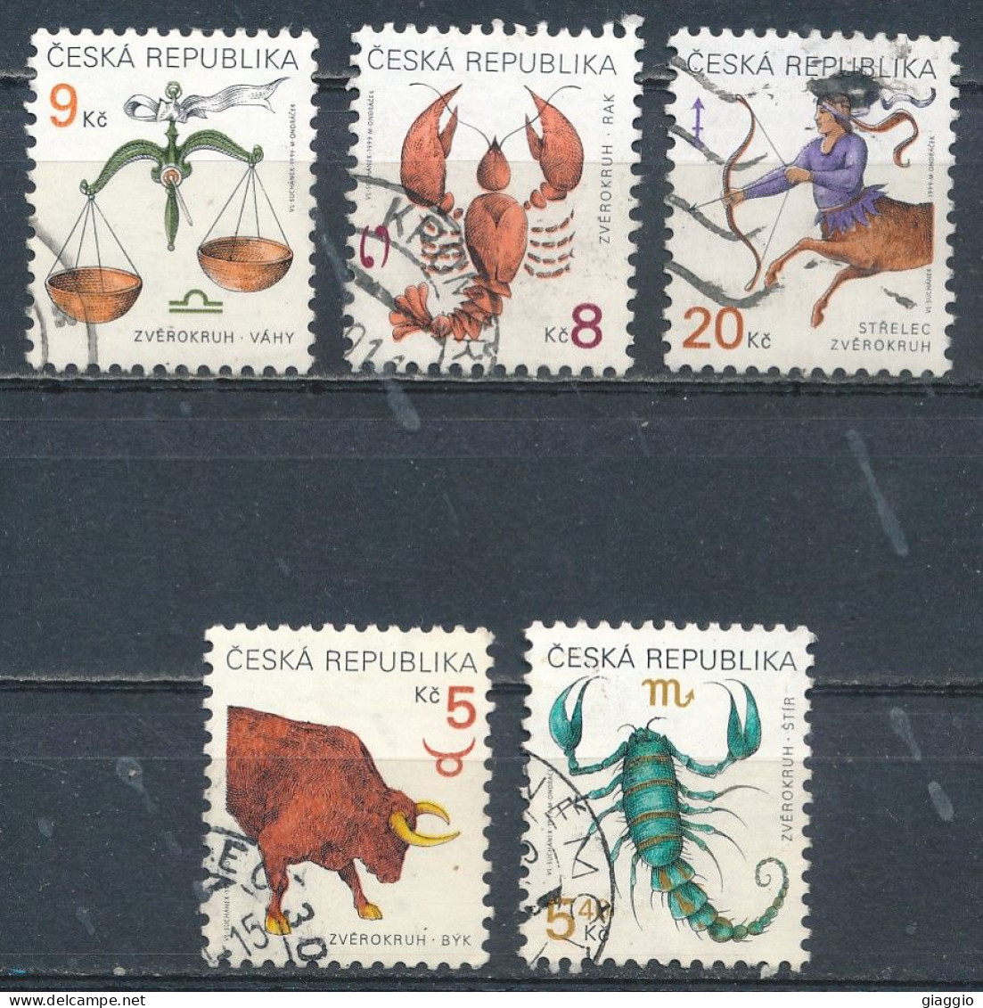 °°° CZECH REPUBLIC - Y&T N° 212/30 - 1999 °°° - Used Stamps