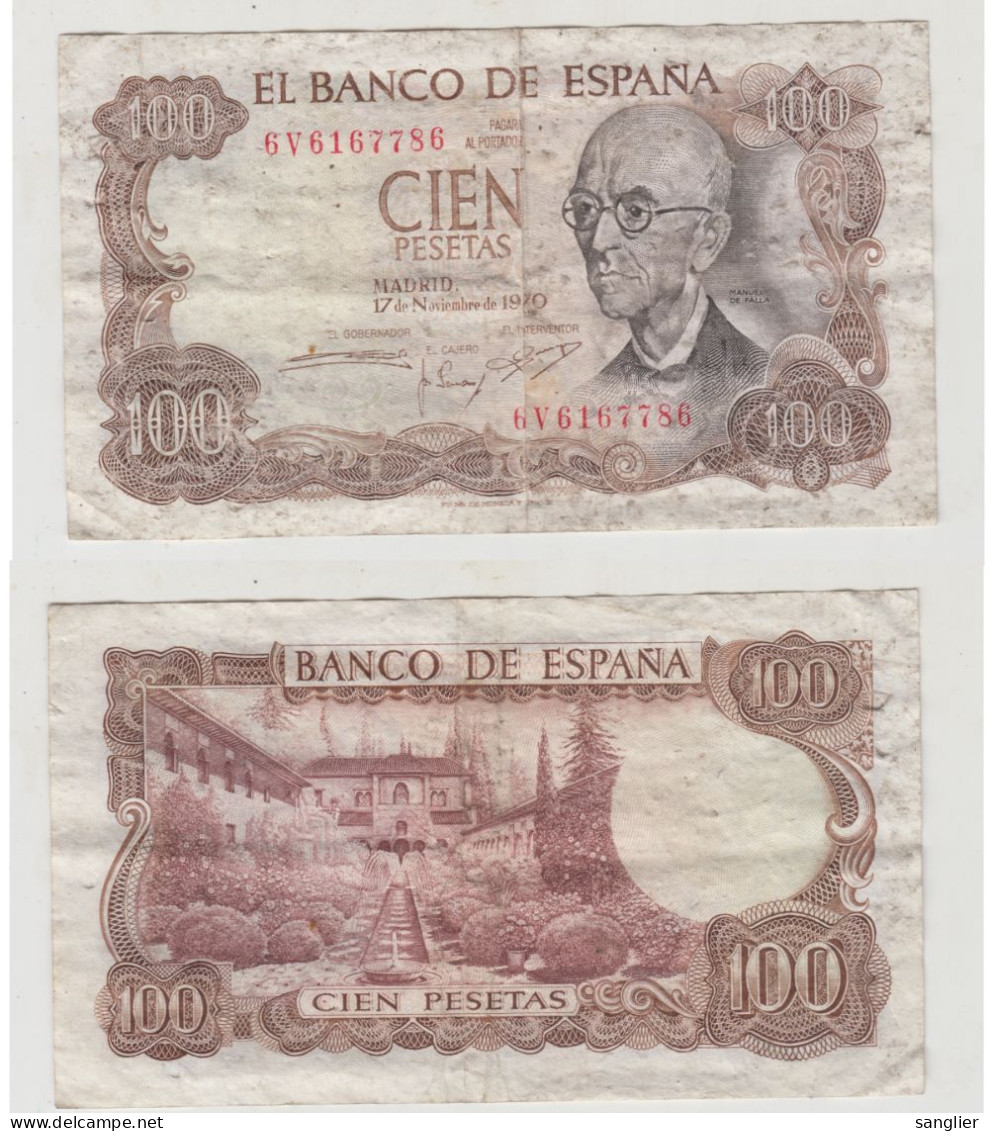 100 PESETAS -17 Noviembre 1970 - 6V6167786 - 100 Peseten