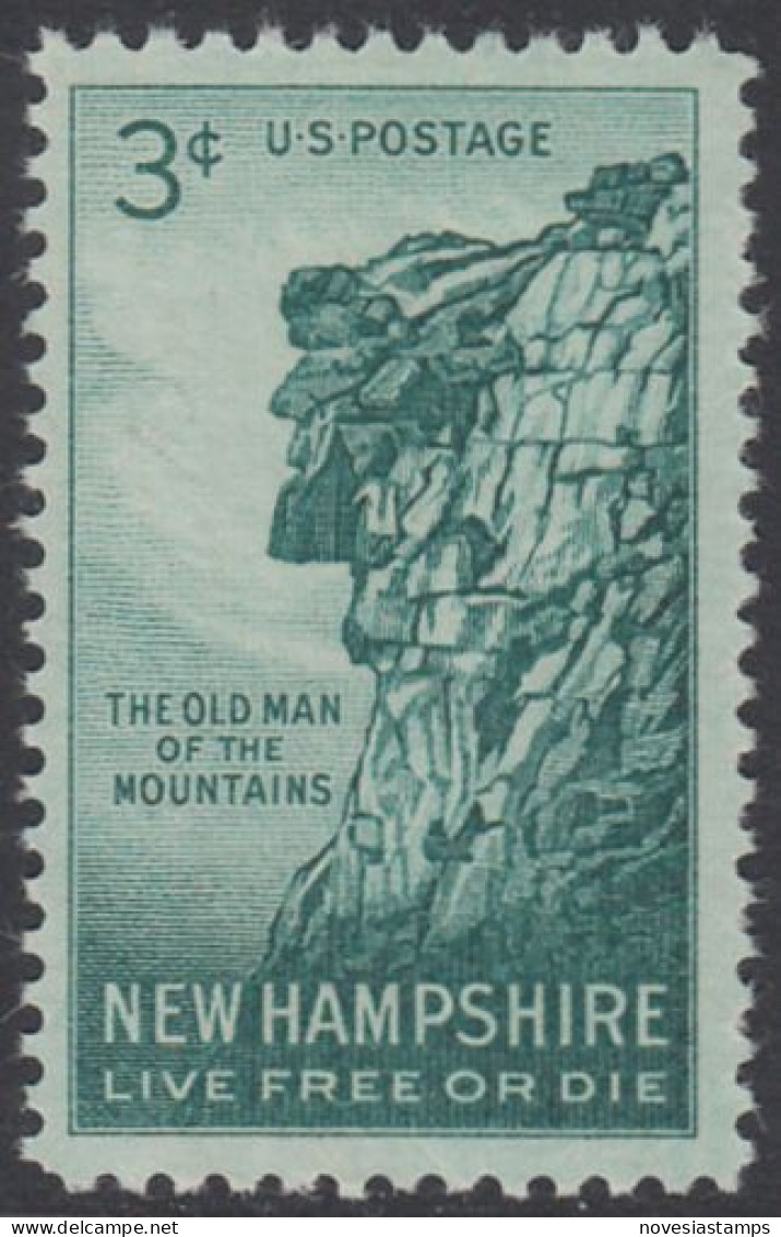 !a! USA Sc# 1068 MNH SINGLE (a2) - New Hampshire - Ongebruikt