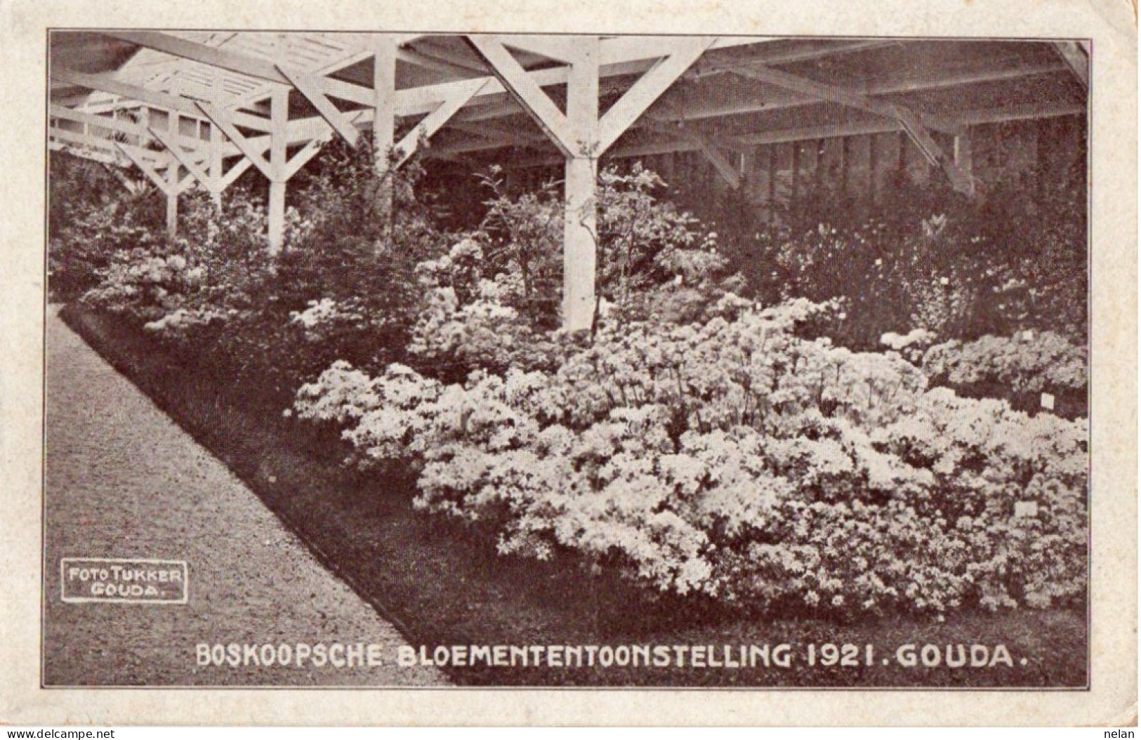 BOSKOOPSCHE BLOEMENTENTOONSTELLING 1921 GOUDA - F.P. - Gouda