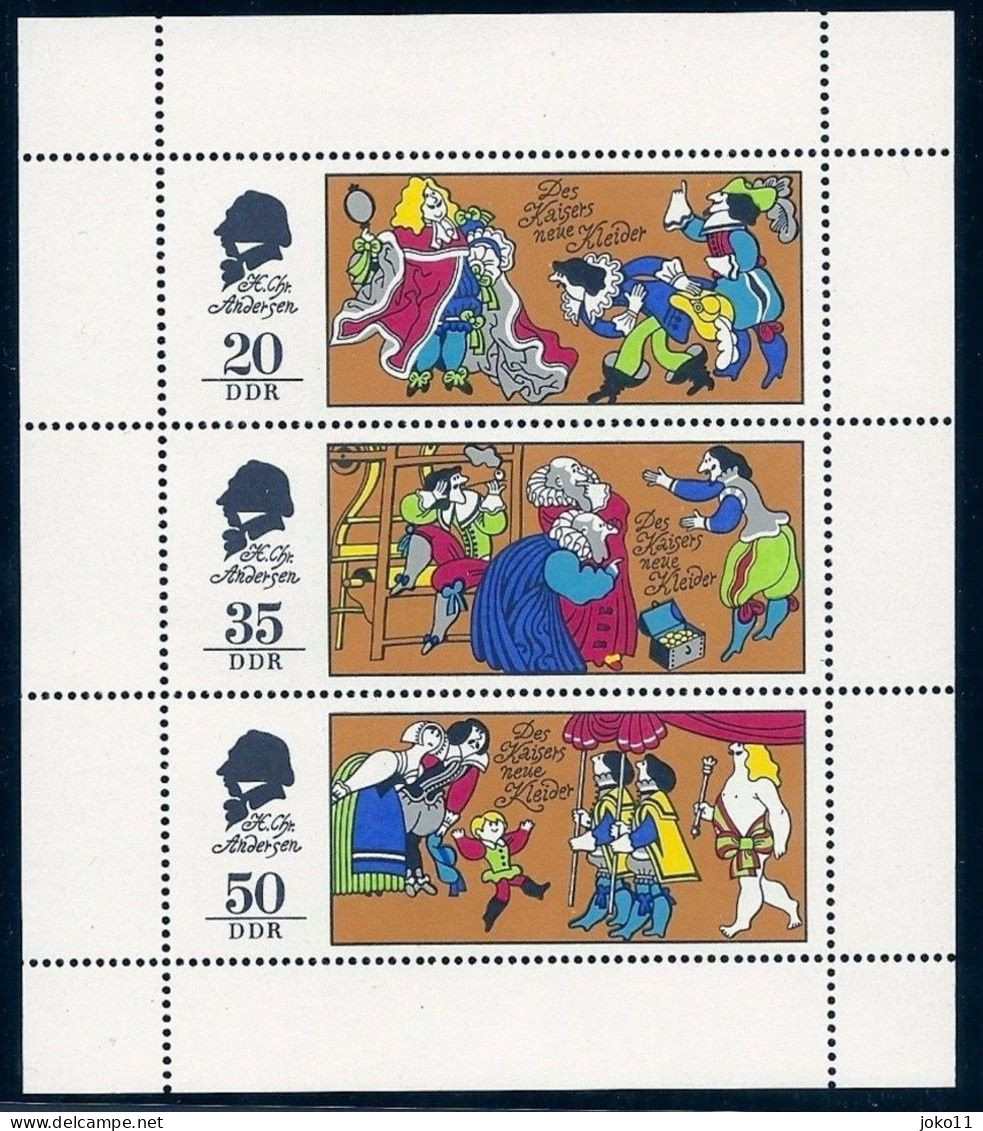 DDR, 1975, Michel-Nr. 2096-2098, Kleinbogen, **postfrisch - 1971-1980