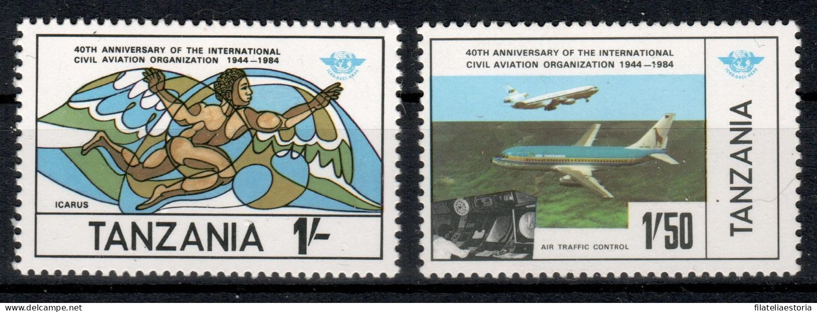 Tanzanie 1984 - MNH ** - Aviation - Avions - Michel Nr. 246-247 (tan313) - Tanzanie (1964-...)