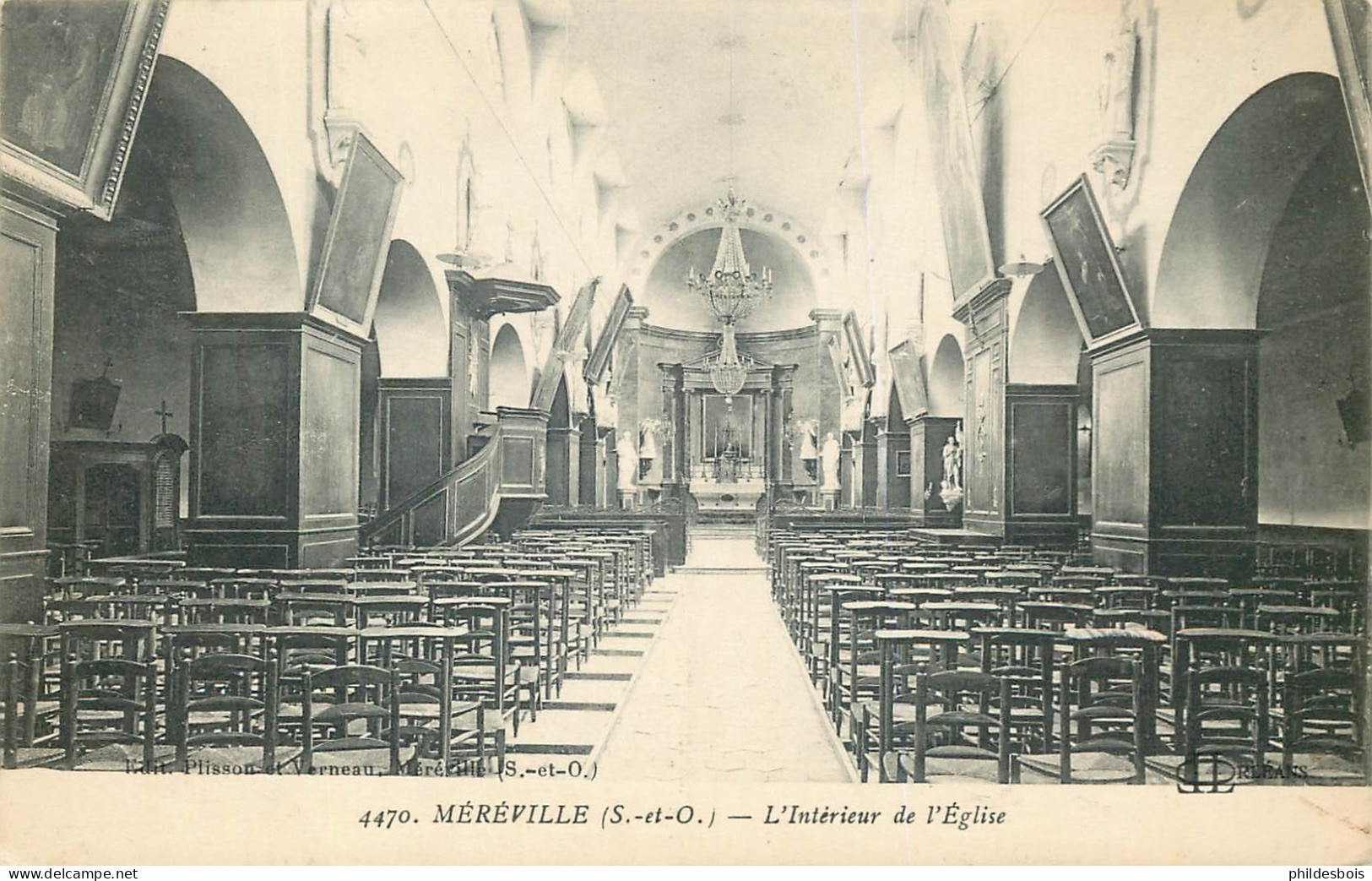 ESSONNE  MEREVILLE  Interieur De L'église - Mereville