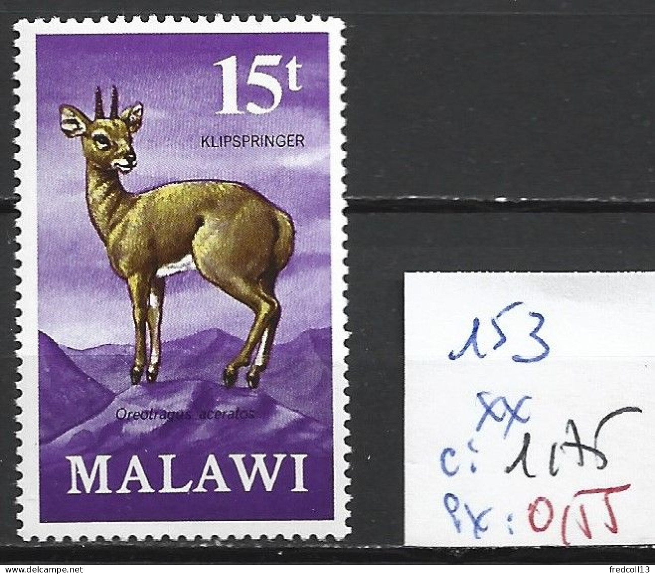 MALAWI 153 ** Côte 1.75 € - Malawi (1964-...)