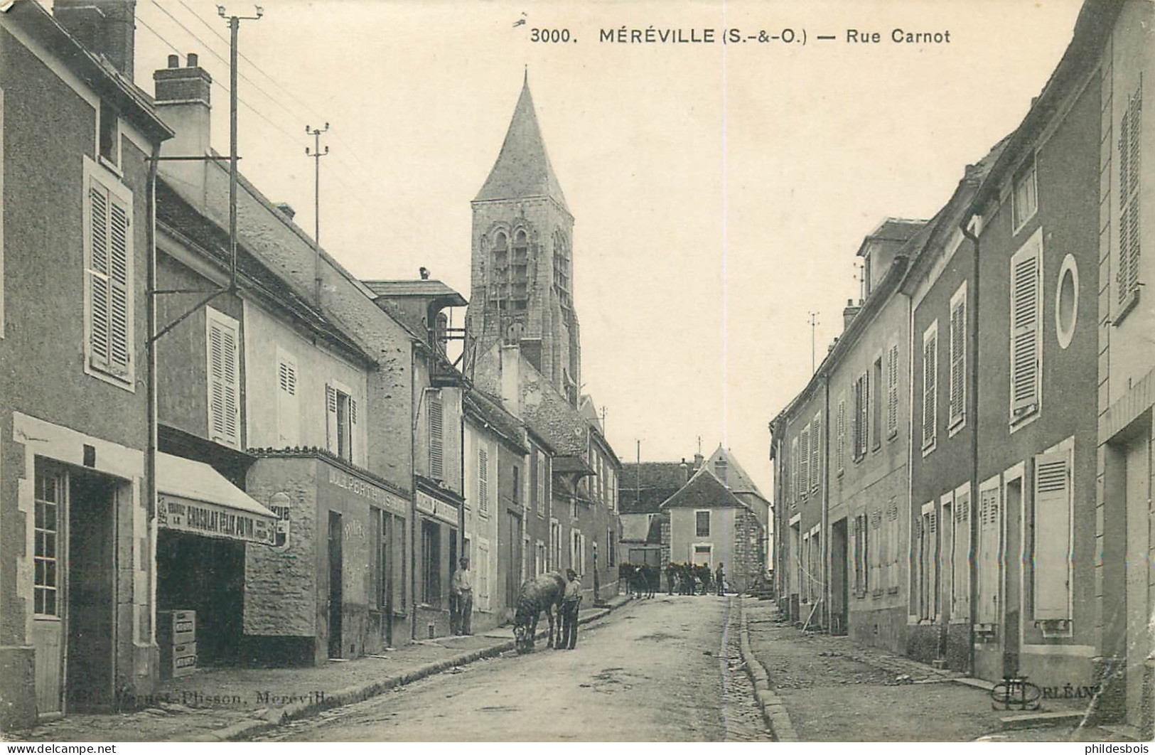 ESSONNE  MEREVILLE  La Rue Carnot - Mereville
