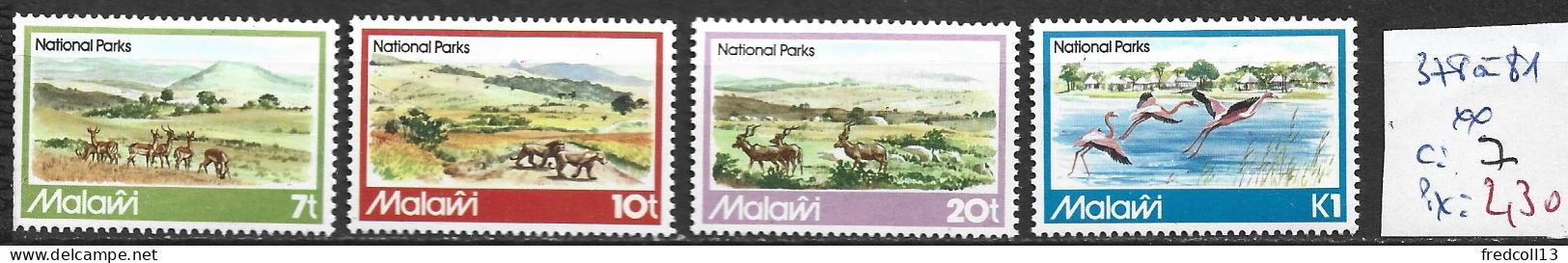 MALAWI 378 à 81 ** Côte 7 € - Malawi (1964-...)