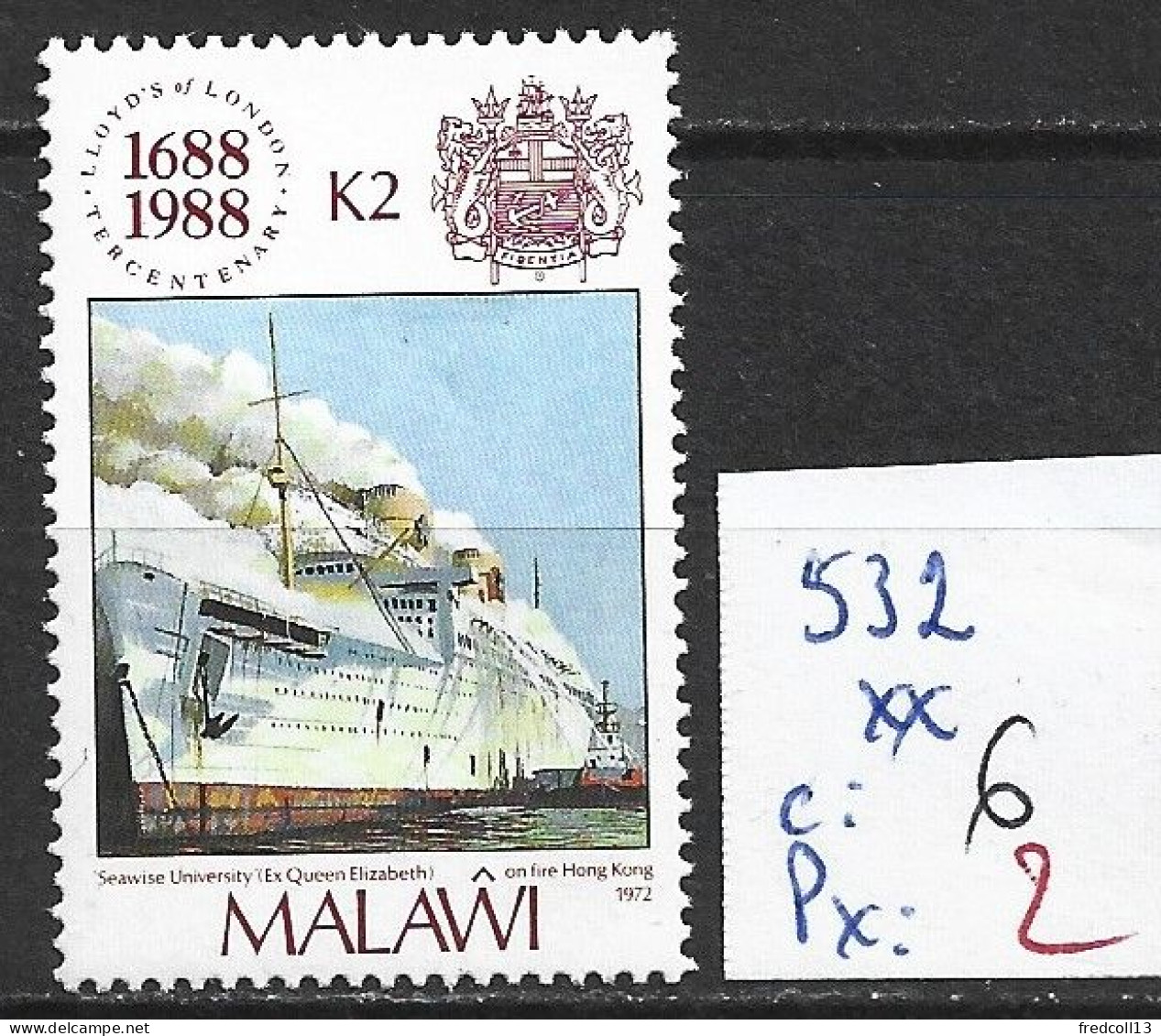 MALAWI 532 ** Côte 6 € - Malawi (1964-...)