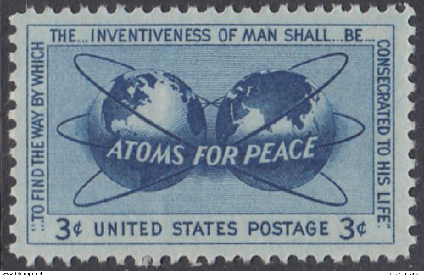 !a! USA Sc# 1070 MNH SINGLE (a2) - Atoms For Peace - Neufs