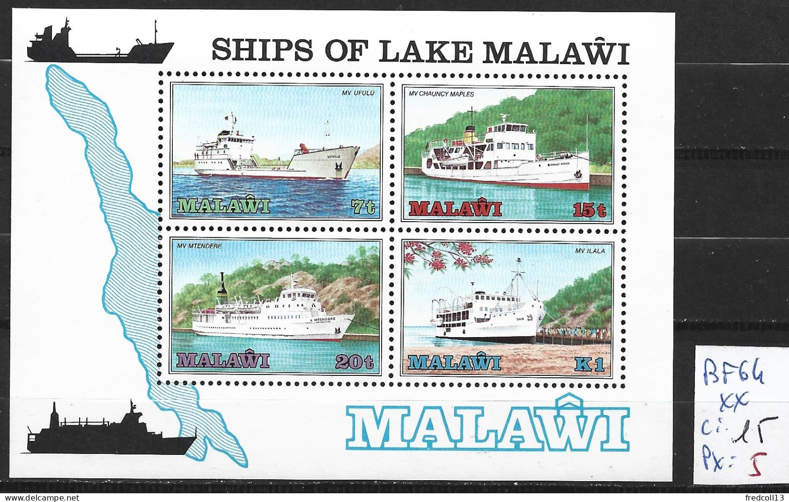 MALAWI BF 64 ** Côte 15 € - Malawi (1964-...)