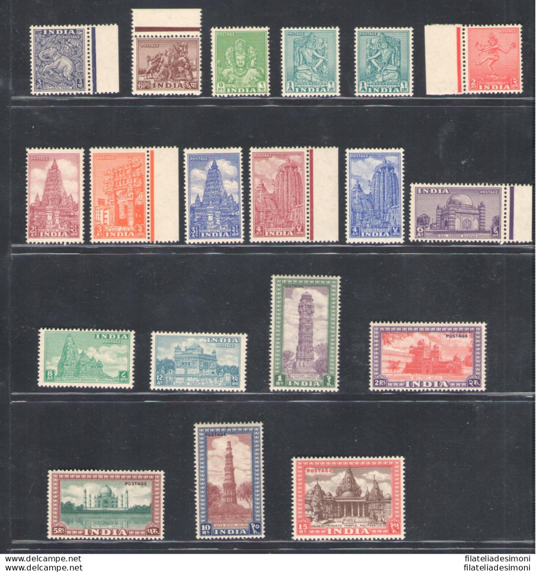 1949-52 India - Stanley Gibbson N. 309-24 - 16 Valori - MNH** - Autres & Non Classés