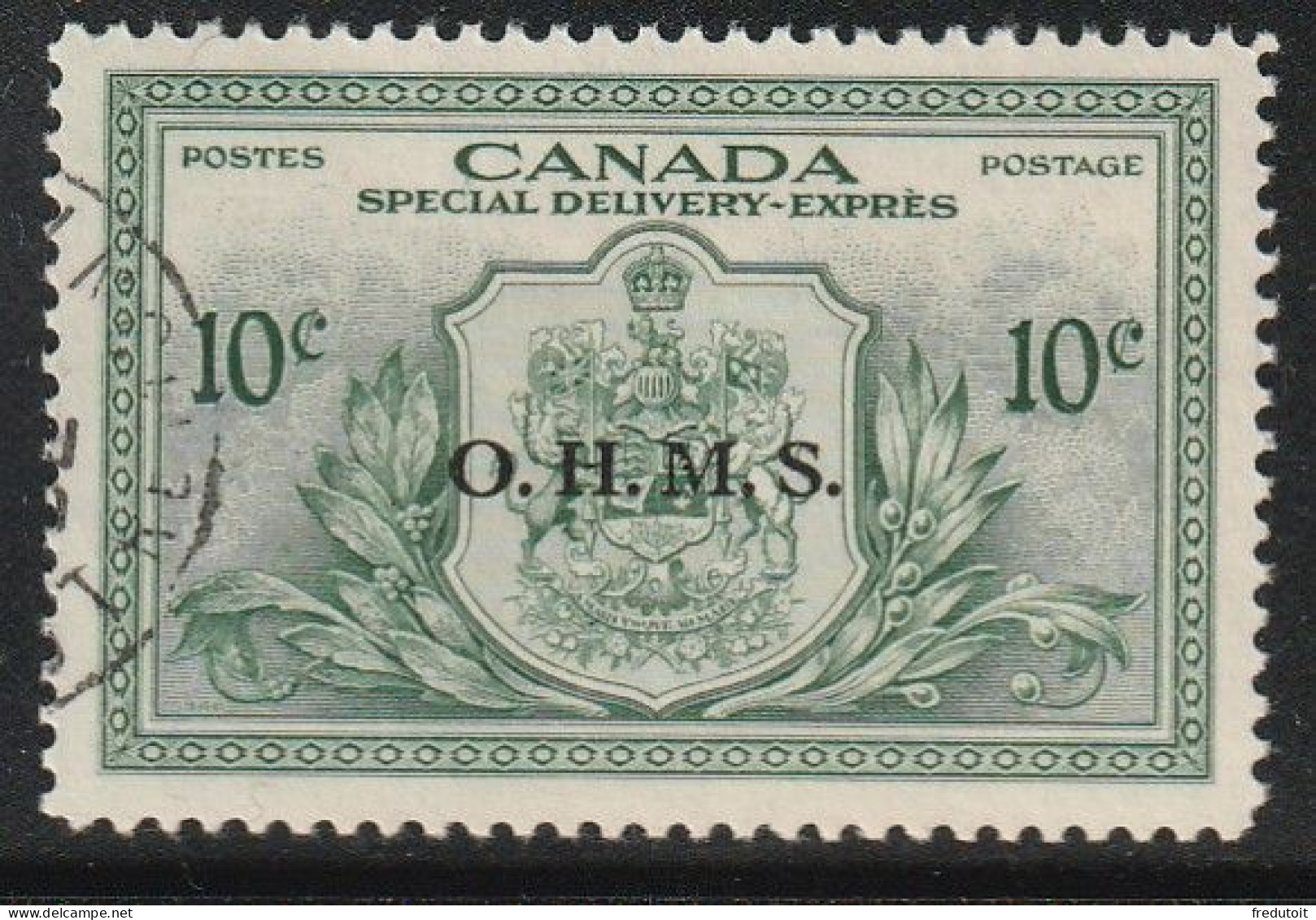 CANADA - Timbres De Service N°15 Obl (1950-51) Timbres Par Exprès - O.H.M.S - Aufdrucksausgaben