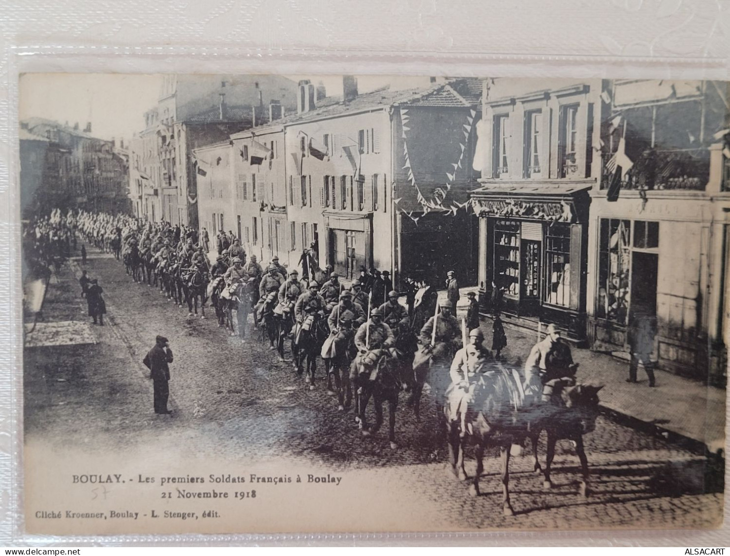 Boulay , Premiers Soldats Français 1918 - Boulay Moselle