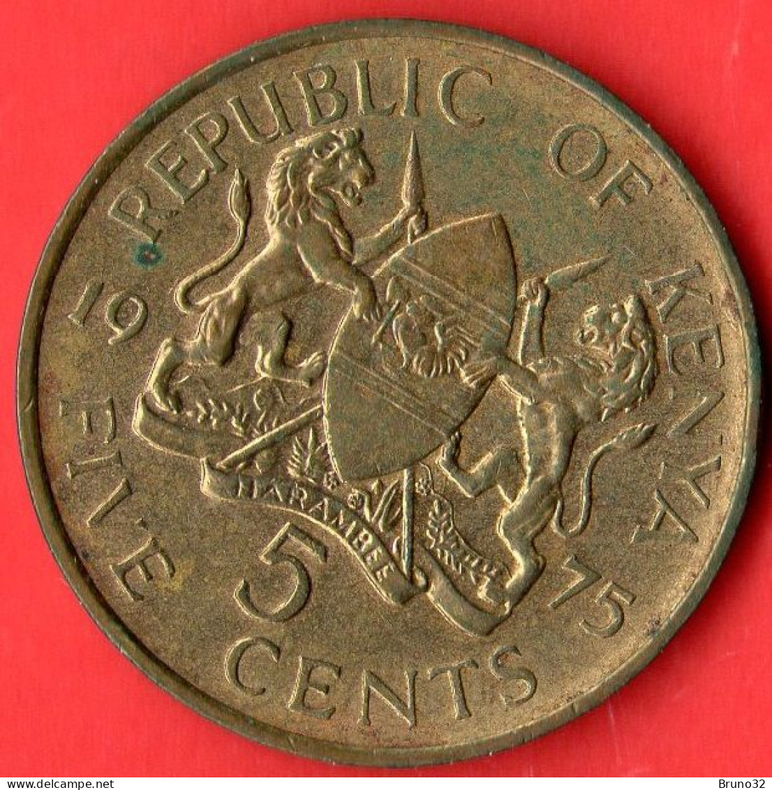 Kenia - Kenya - 1975 - 5 Cents - SPL/XF - Come Da Foto - Kenya