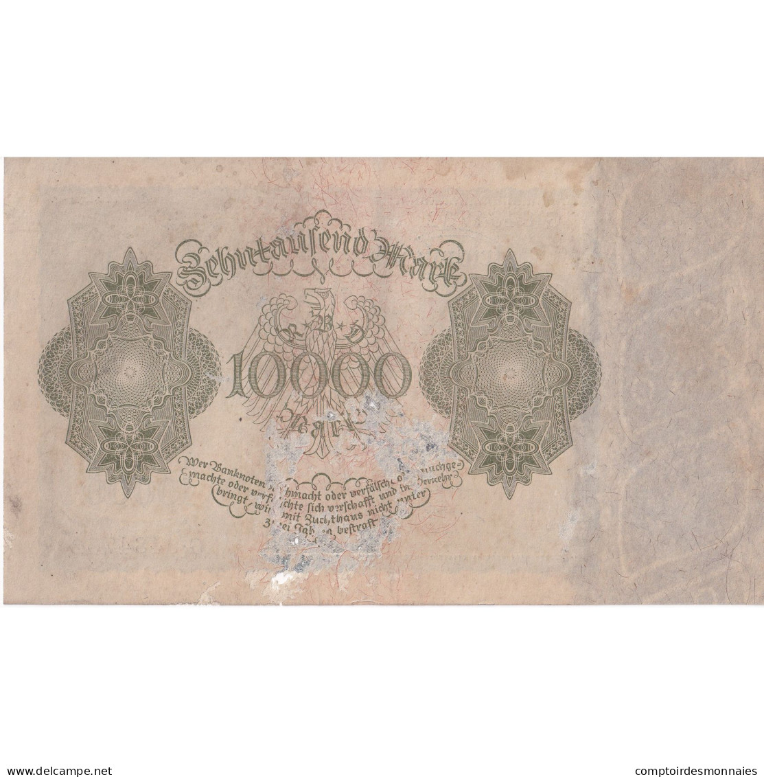 Billet, Allemagne, 10,000 Mark, 1922, KM:70, TB - 10.000 Mark
