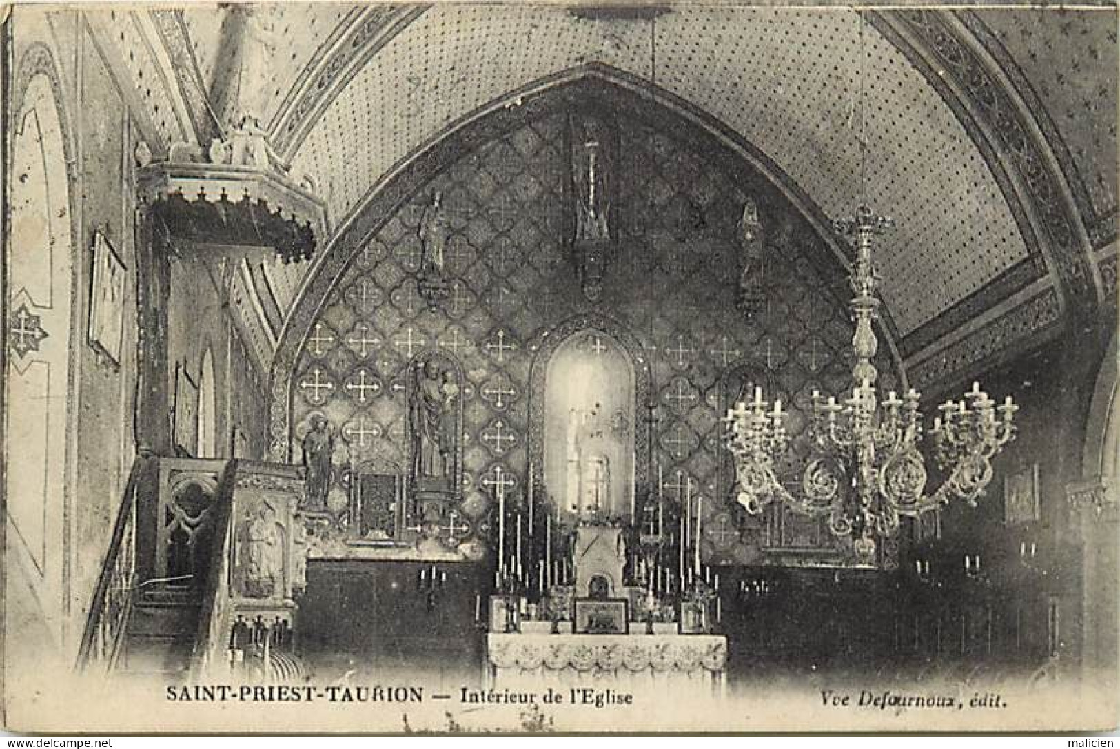 - Haute Vienne -ref-A493- Saint Priest Thaurion - St Priest Thaurion - Intérieur De L Eglise - - Saint Priest Taurion
