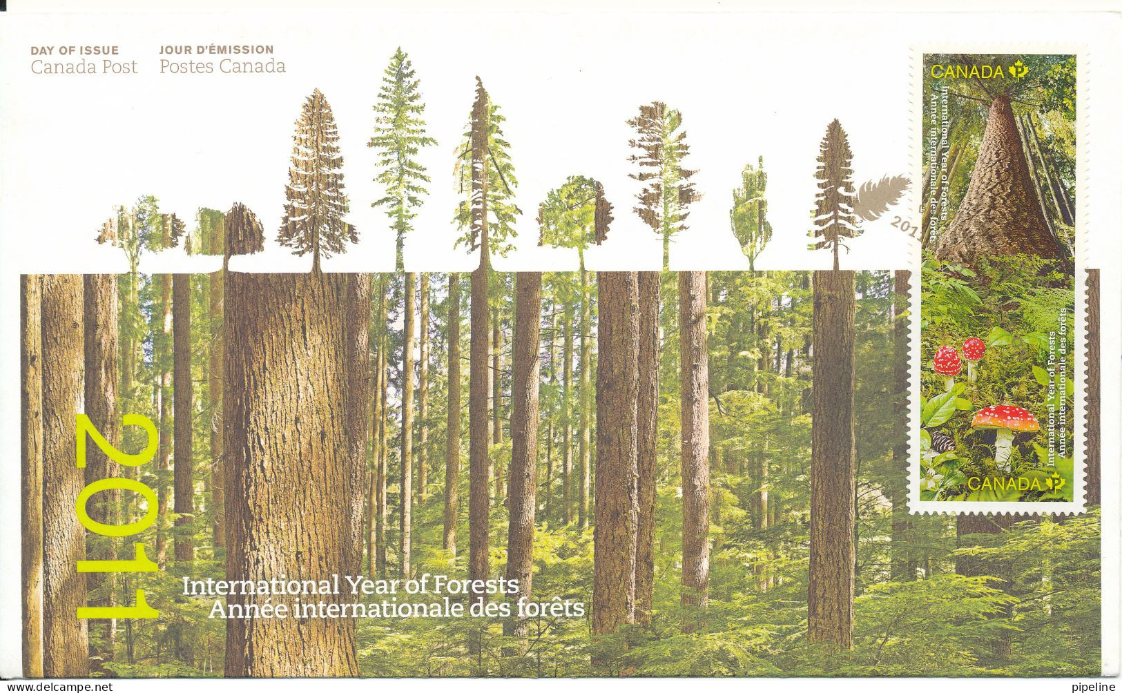 Canada FDC 21-4-2011 International Year Of Forests On Nice Cover With Cachet - 2011-...