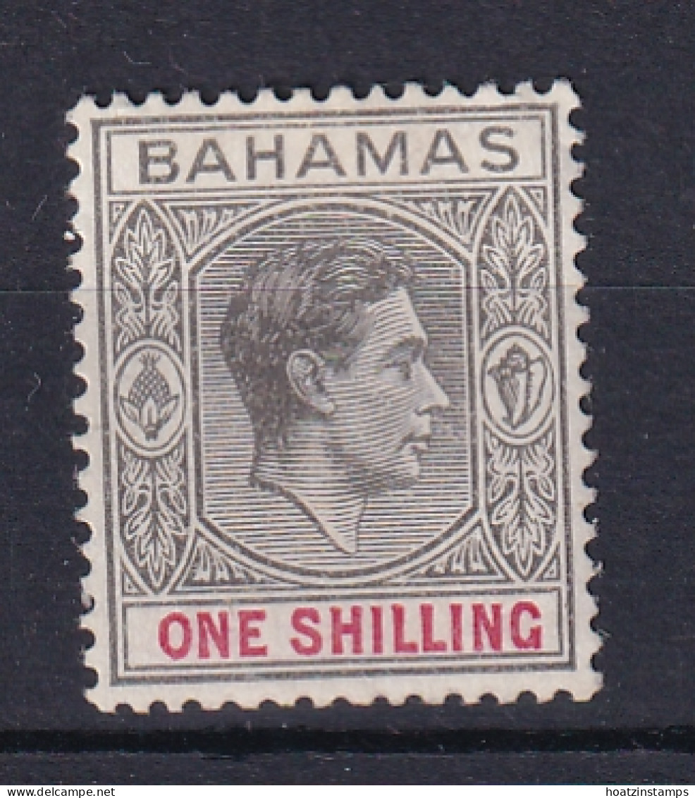 Bahamas: 1938/52   KGVI    SG155c    1/-     Grey-black & Bright Crimson   MH - 1859-1963 Colonie Britannique