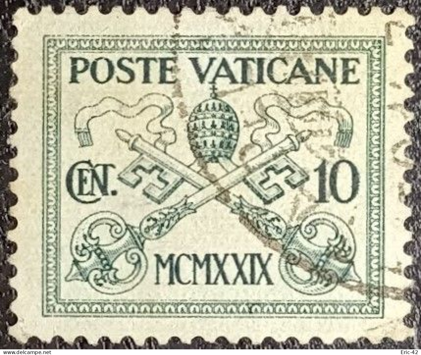 VATICAN. Y&T N°27. Armoiries Pontificales. USED. - Usati