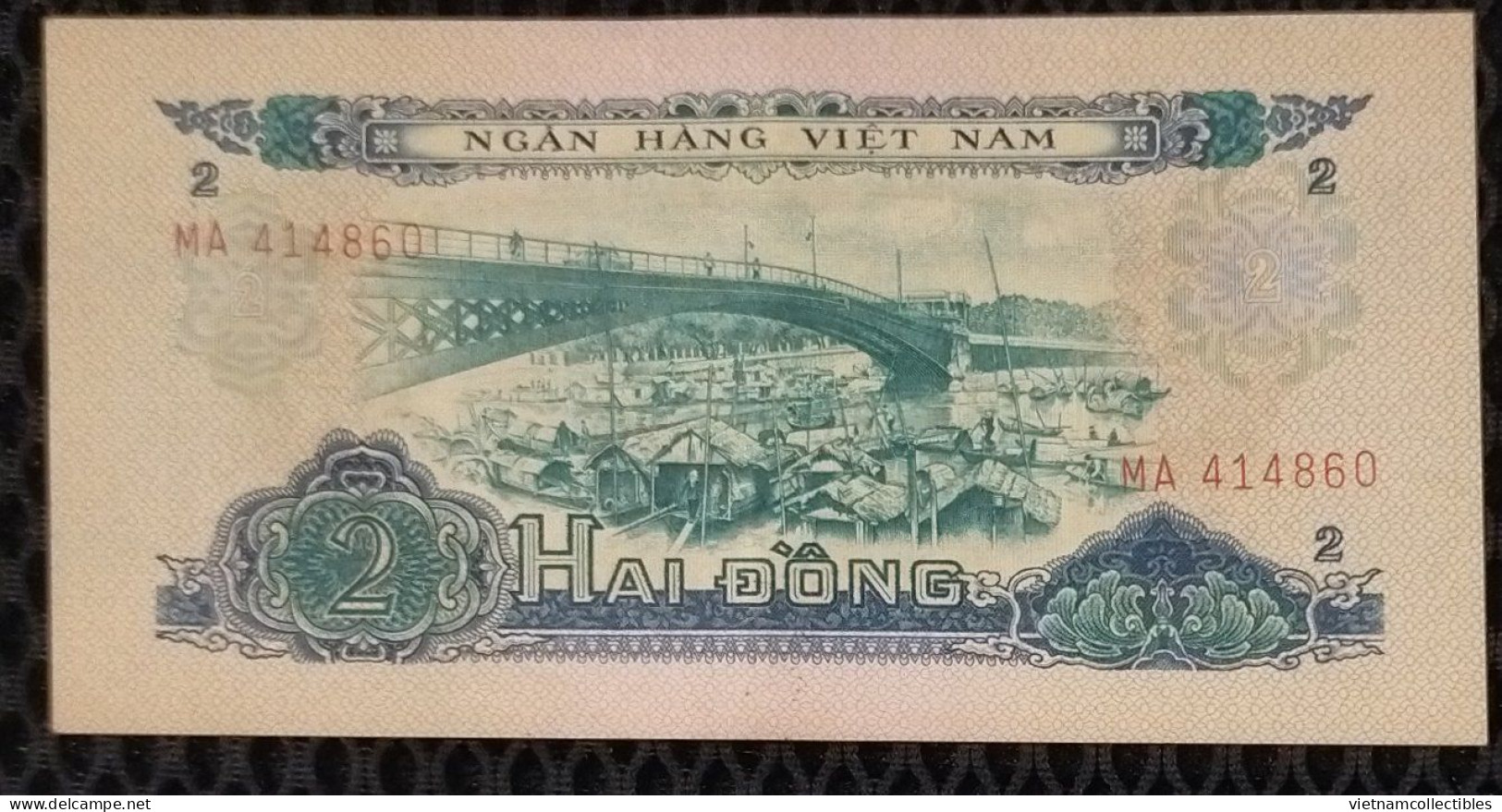 Vietnam Viet Nam 2 Dong EF+ Transition Banknote Note 1966 (using In 1975) - Pick # 41 / 02 Photos - Viêt-Nam