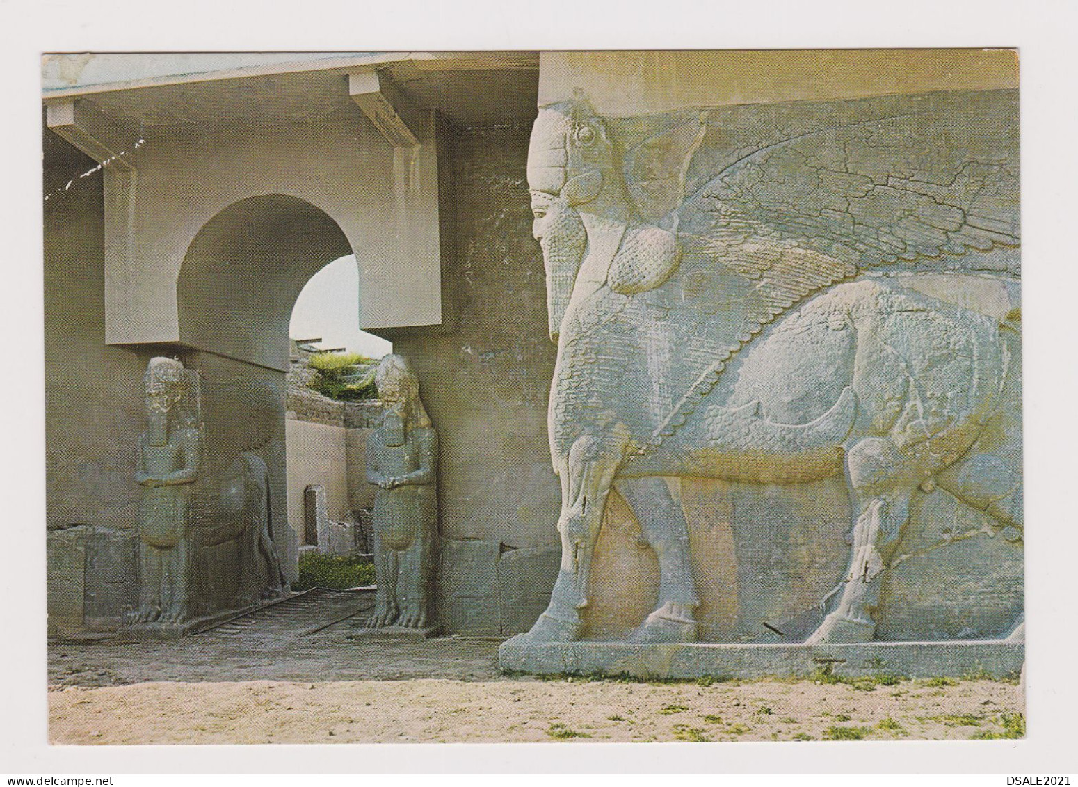 IRAQ Irak Nimrud-Kalhu-883 BC Ruins, View Vintage Photo Postcard RPPc (67939) - Iraq