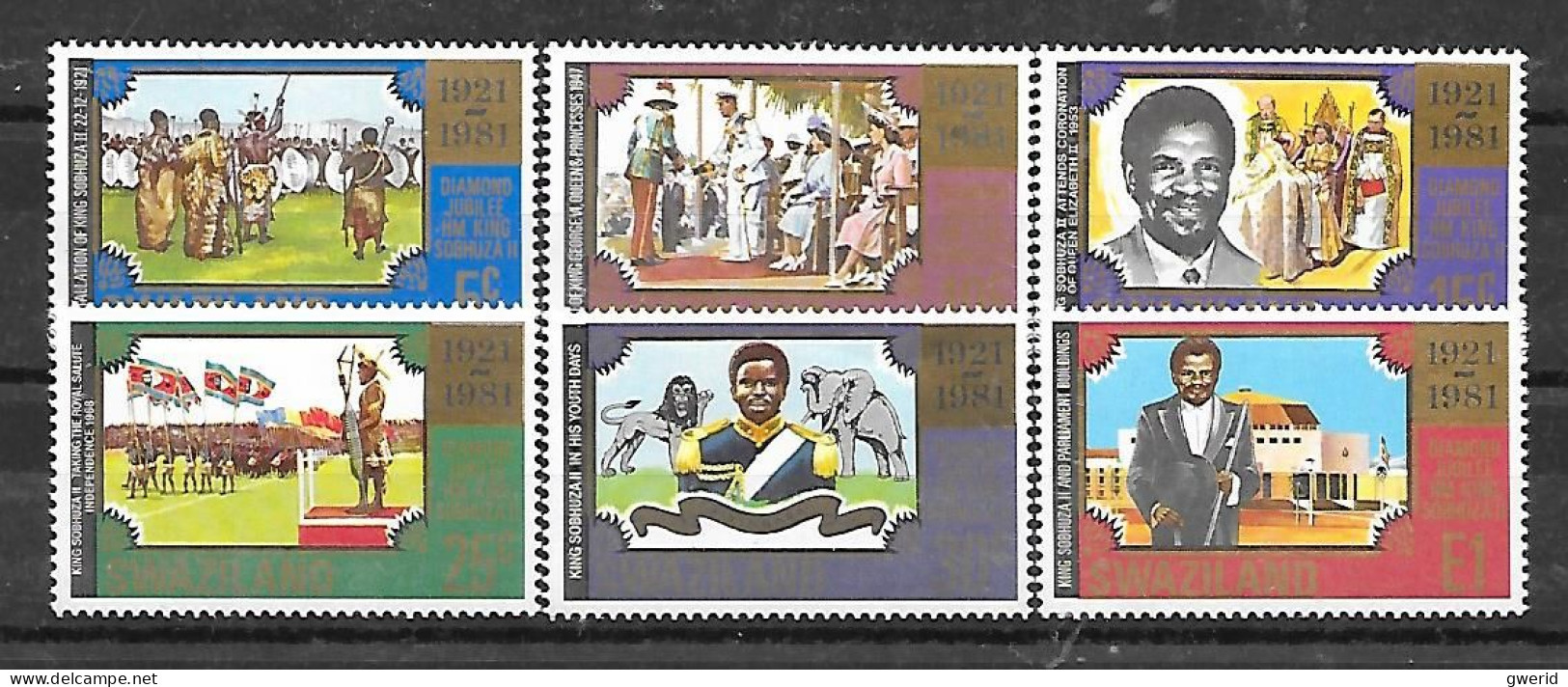 Swaziland  N° 375/80  YVERT  NEUF ** - Swaziland (1968-...)