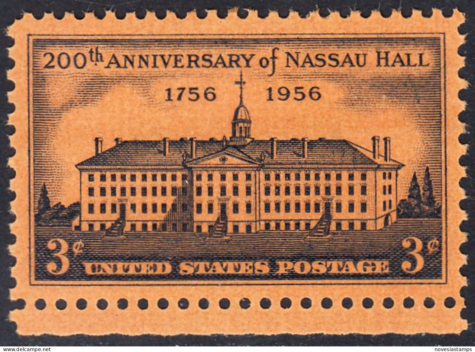 !a! USA Sc# 1083 MNH SINGLE W/ Bottom Margin (a3) - Nassau Hall - Ungebraucht