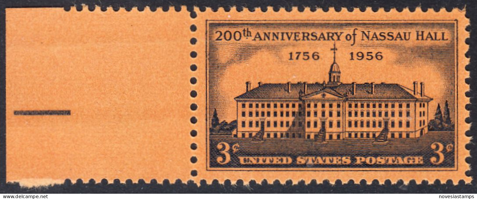 !a! USA Sc# 1083 MNH SINGLE W/ Left Margin (a2) - Nassau Hall - Nuovi