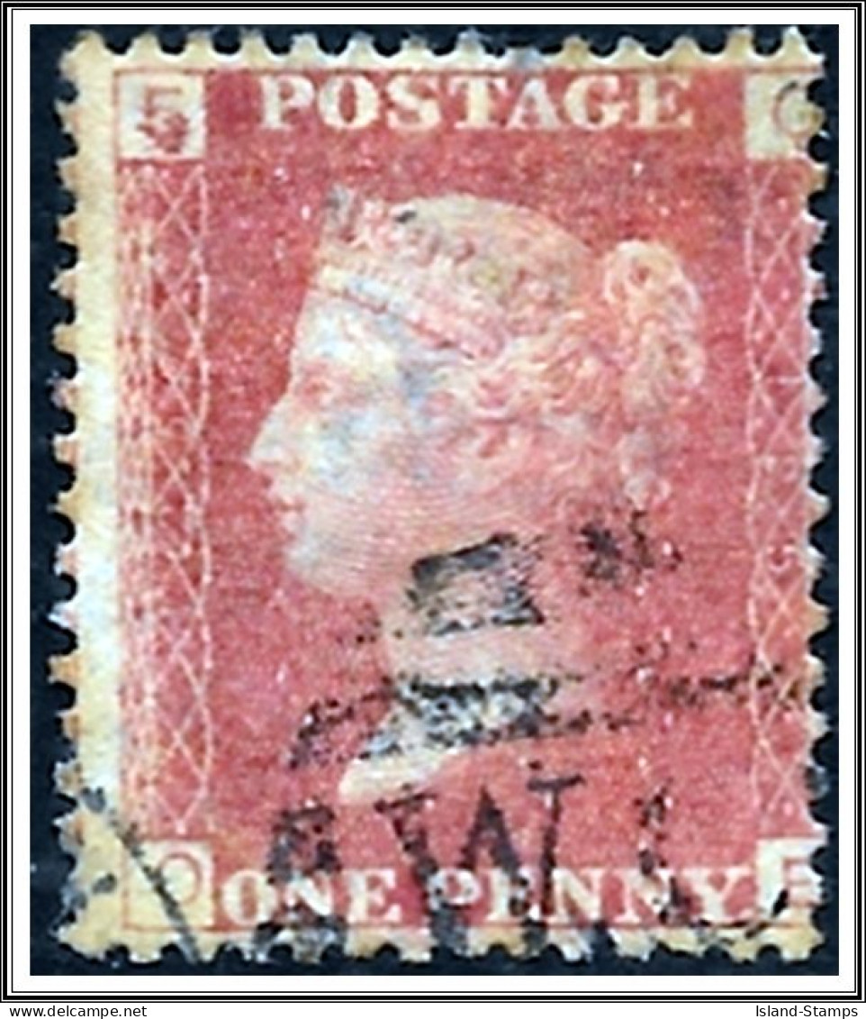 QV 1868 SG43  44, 1d Penny Red, Good Used, Plate 125 (OE) Hrd1 - Oblitérés