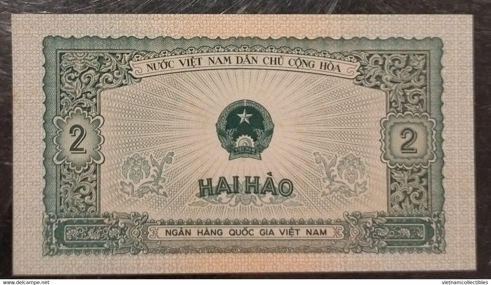 North Vietnam Viet Nam 2 Hao UNC Banknote Note / Billet 1958 - Pick # 69 / 02 Photos - Vietnam