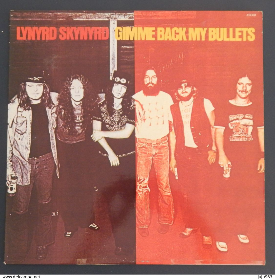 VINYL LP 33 TOURS LYNRYD SKYNYRD" GIMME BACK  MY BULLETS"ANNEE 1976 POCHETTE  BON ETAT- ASSEZ BON ETAT D ECOUTE  2 SCANS - Country En Folk