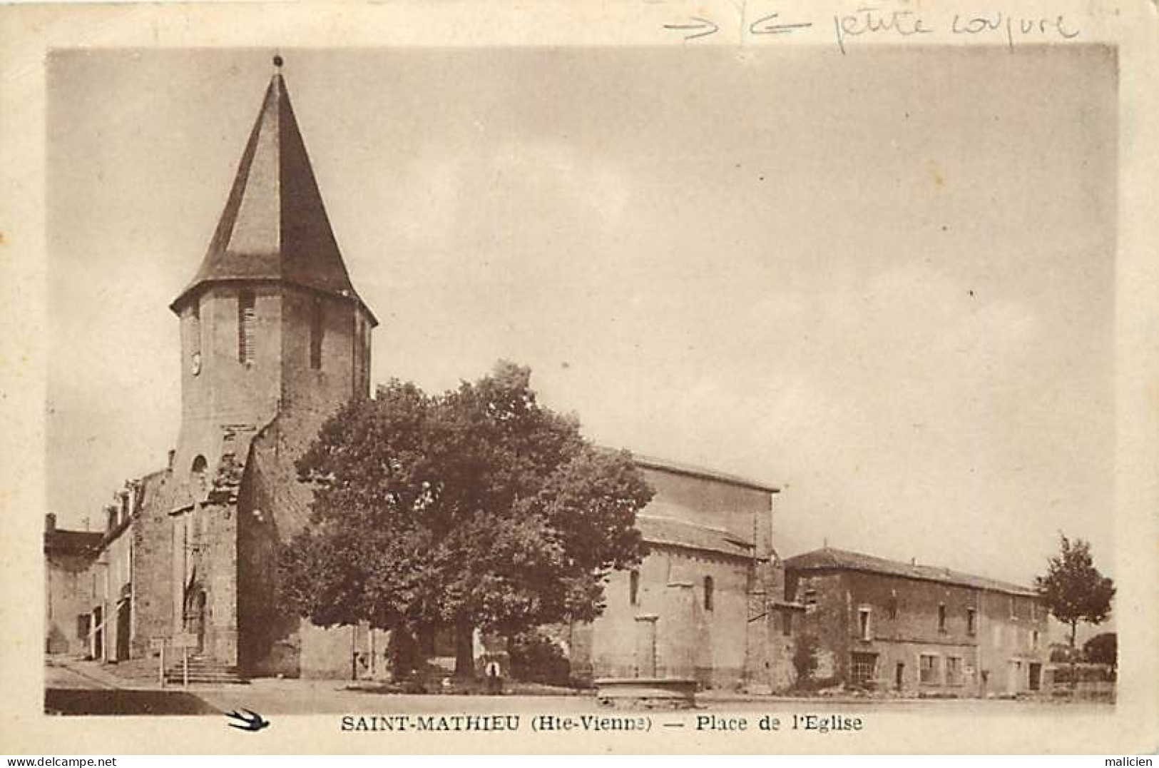 - Haute Vienne -ref-A481- Saint Mathieu - St Mathieu - Place De L Eglise - - Saint Mathieu