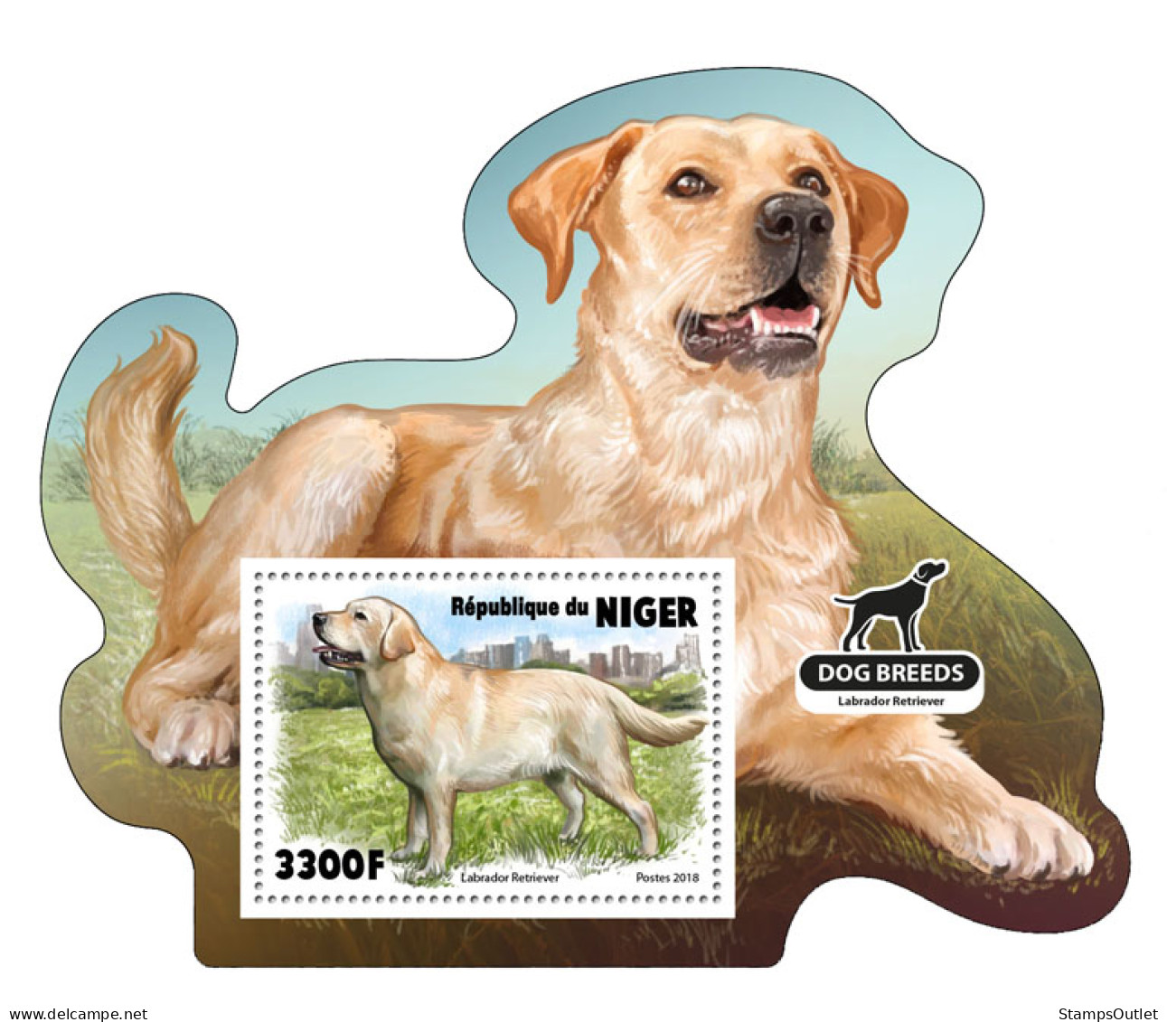  NIGER 2018 MNH  Dogs  Michel Code:  5989 / Bl.899. Yvert&Tellier Code: 930 - Nigeria (1961-...)